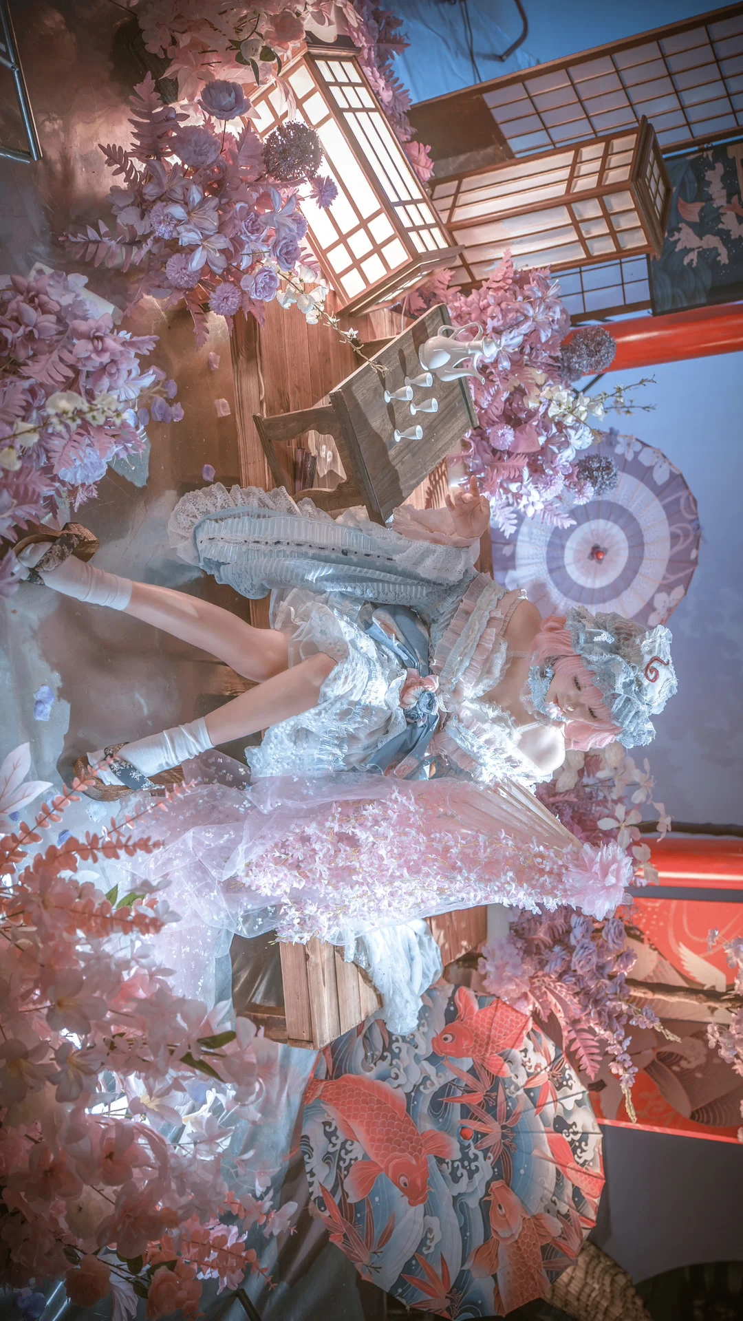 【西行寺幽幽子cos】东方Project的白玉楼前，醉卧花间入长眠 - 第 2 张