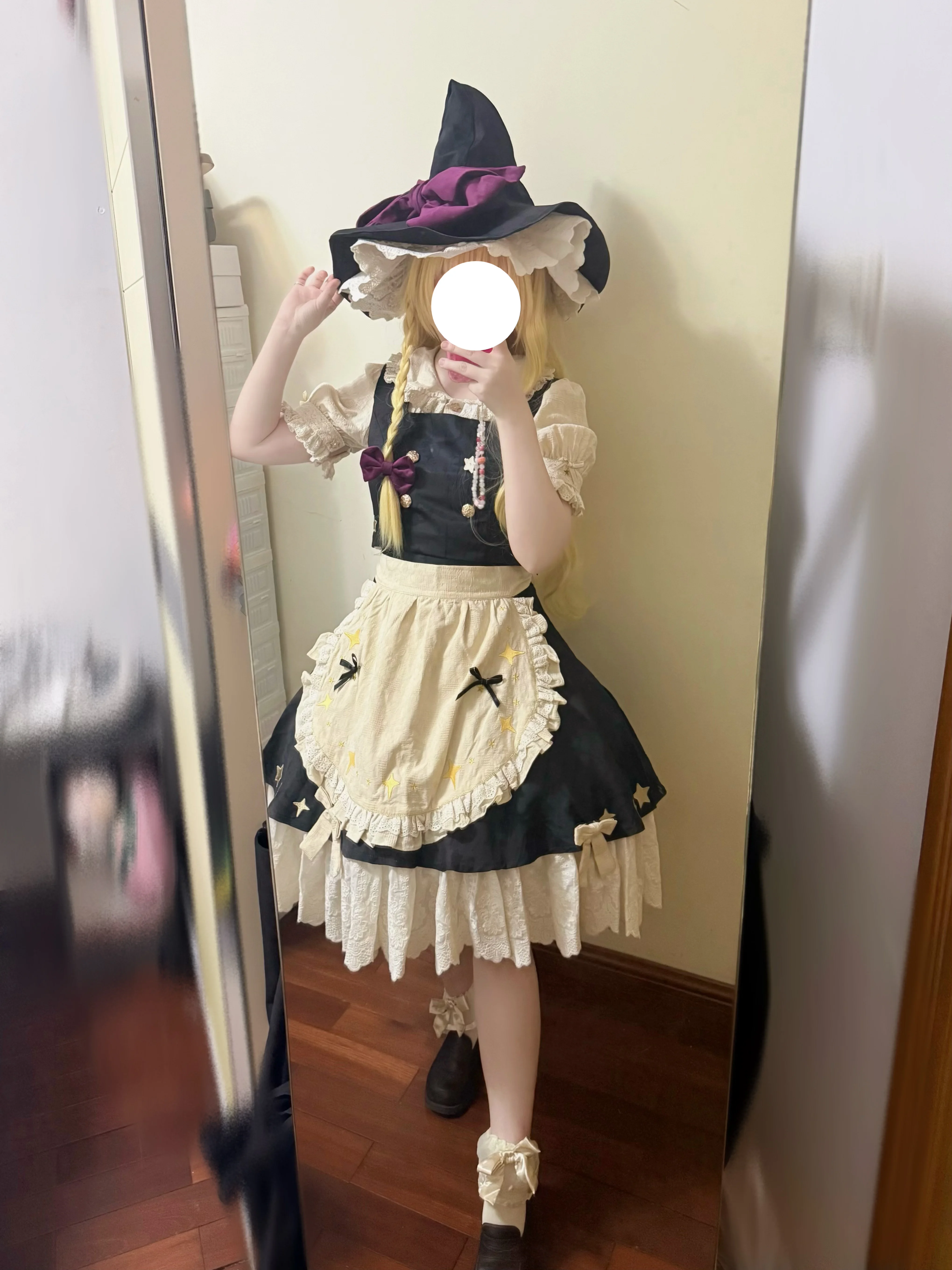 【魔理沙cos】东方Project魔法少女试衣，纠结于短袖还是长袖 - 第 2 张