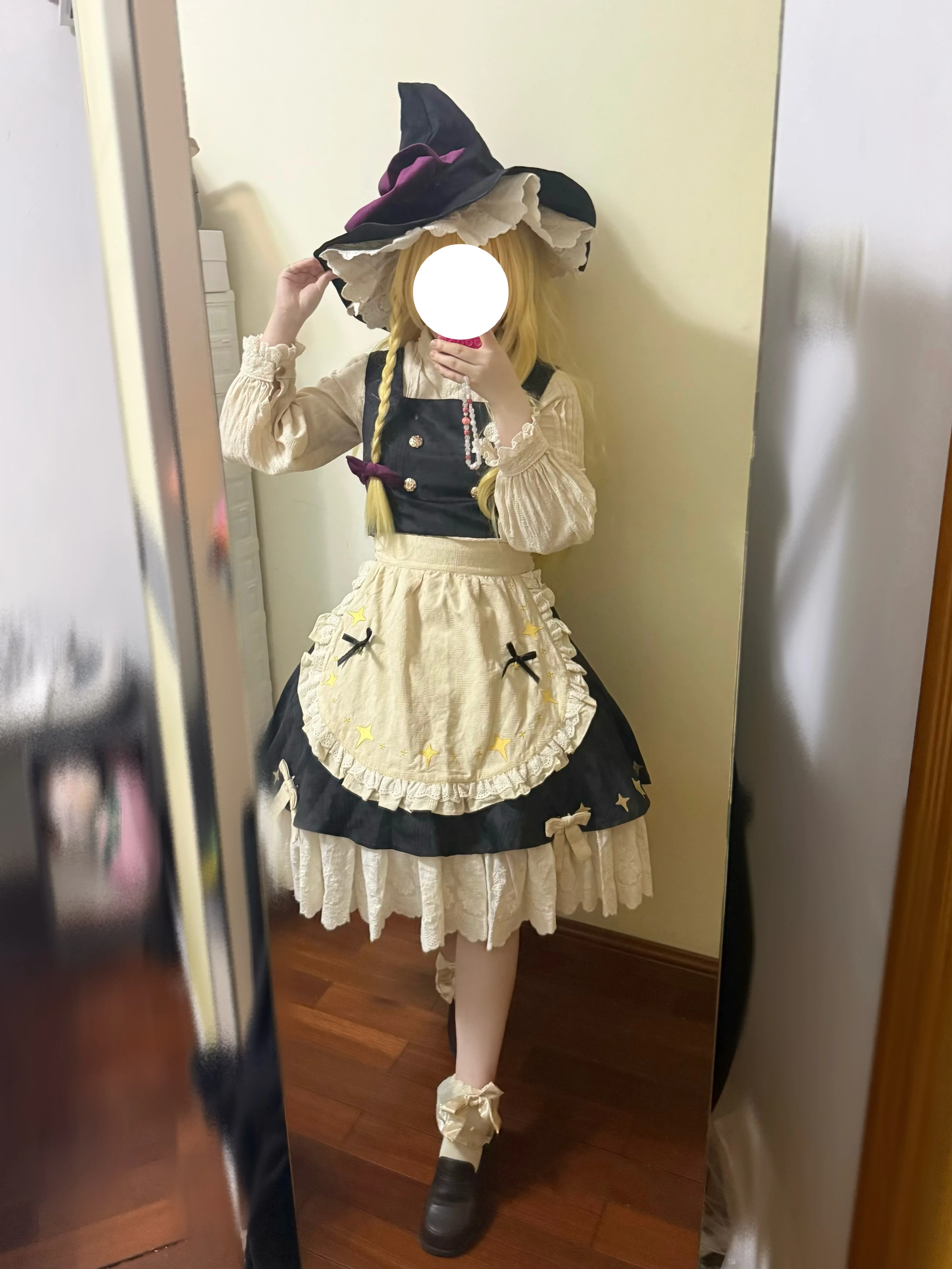 【魔理沙cos】东方Project魔法少女试衣，纠结于短袖还是长袖 - 第 3 张