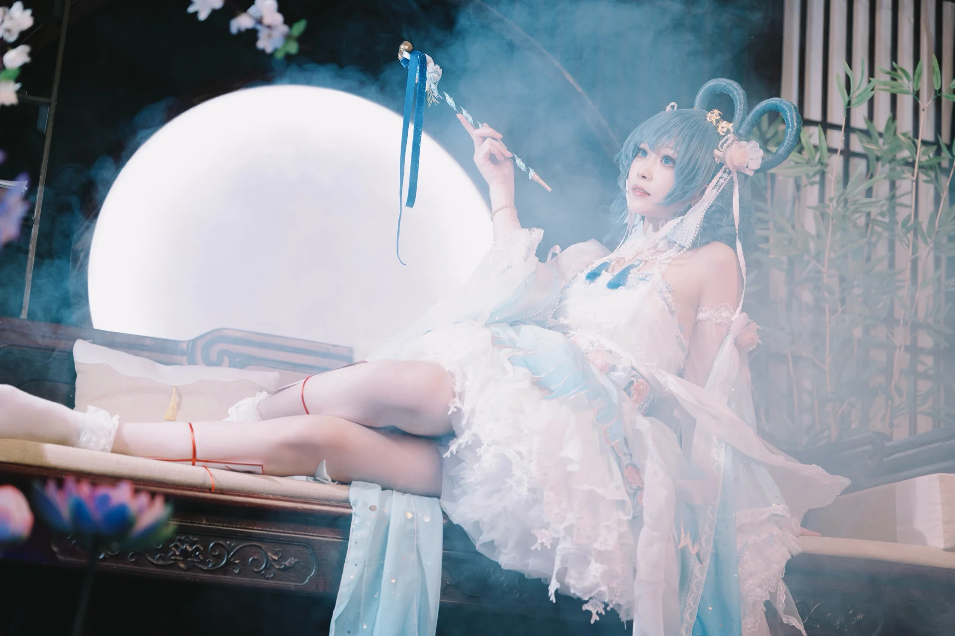 【霍青娥cos】东方project，于烟雾缭绕中还原仙灵之美 - 第4张