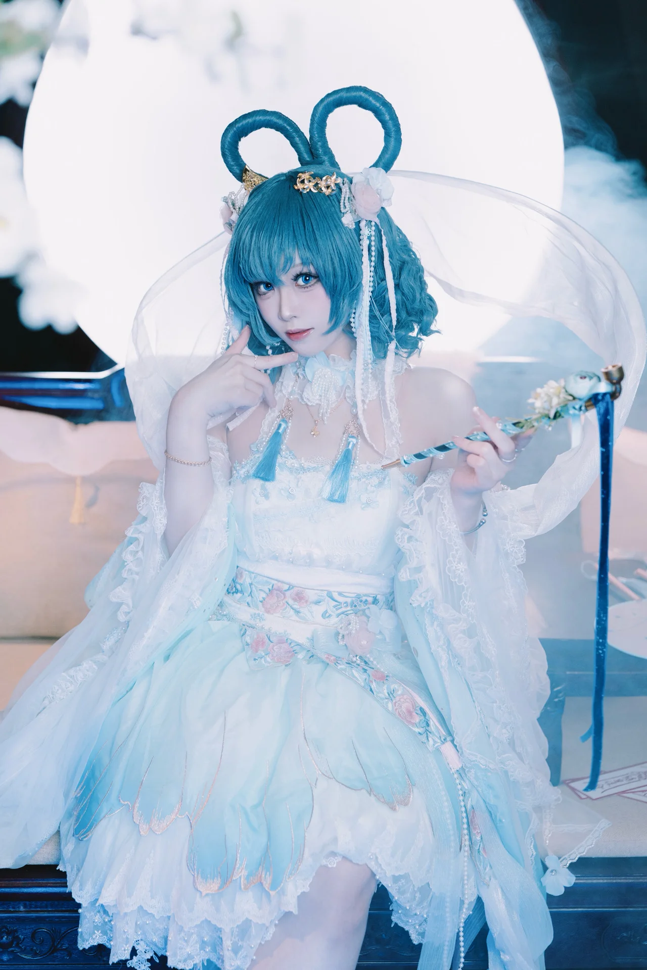 【霍青娥cos】东方project，于烟雾缭绕中还原仙灵之美 - 第5张