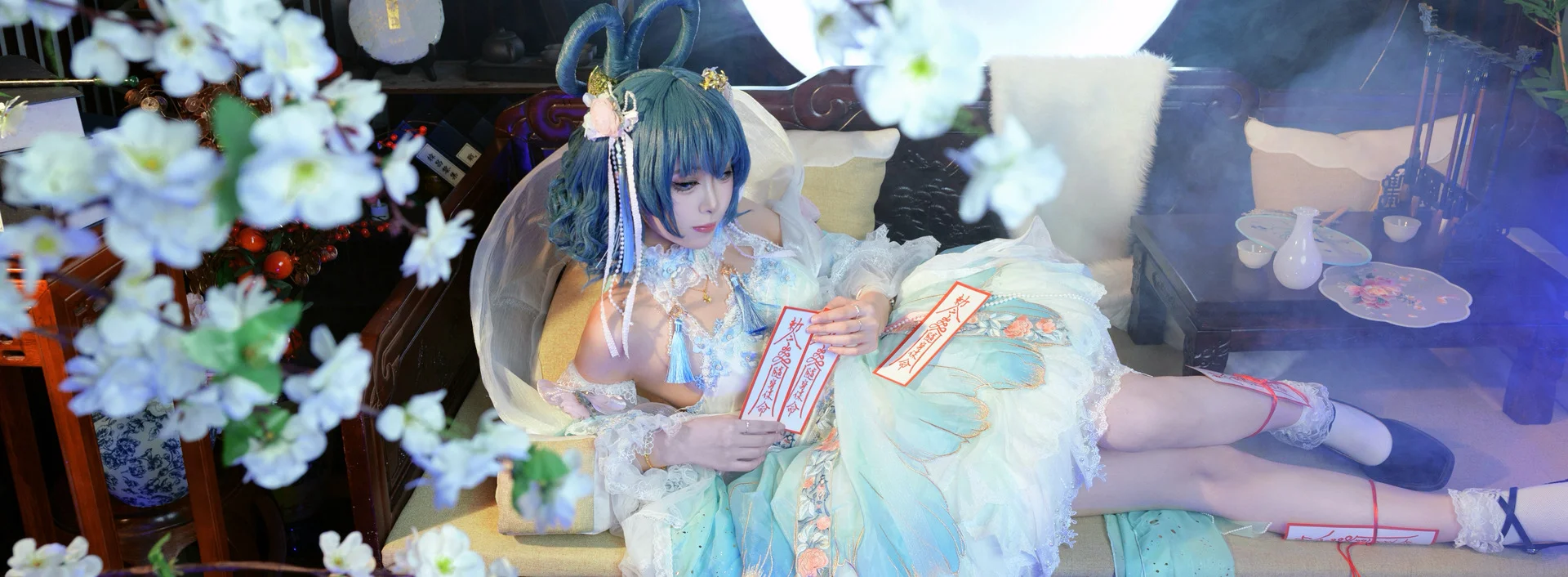 【霍青娥cos】东方project，于烟雾缭绕中还原仙灵之美 - 第8张