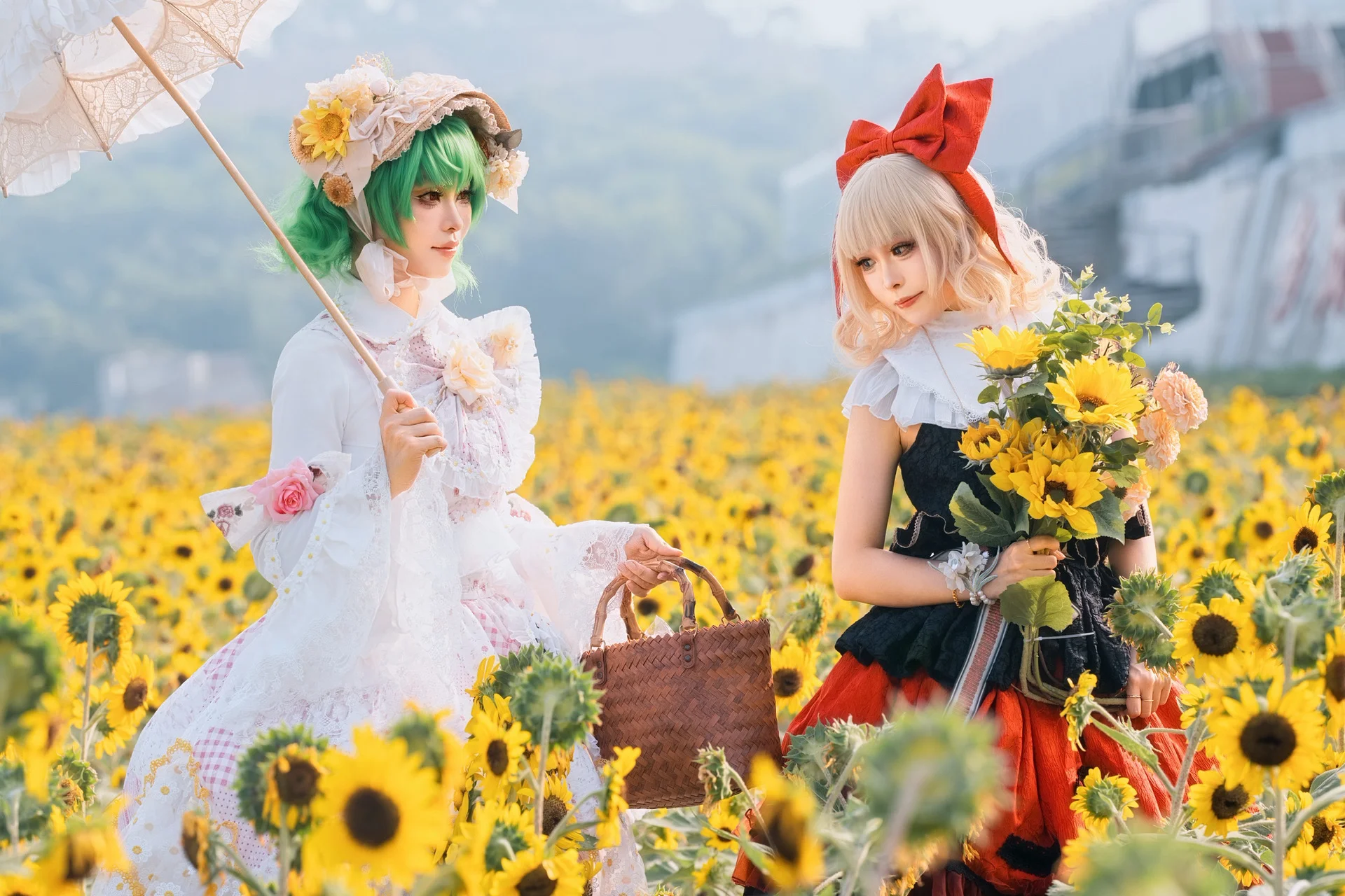 【东方Project风见幽香与梅蒂欣cos】向日葵田里的夏日漫游 - 第 7 张