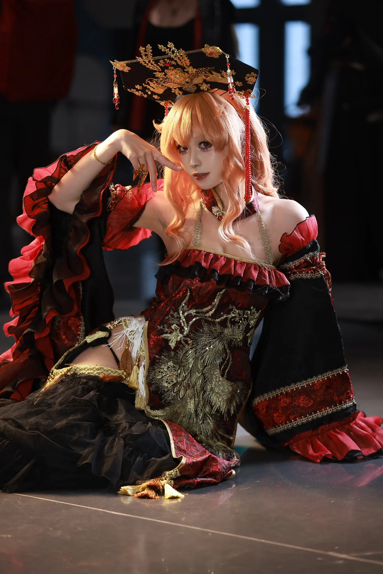 【純狐cos】東方Project，黑紅金配色的華麗返圖 - 第 1 張