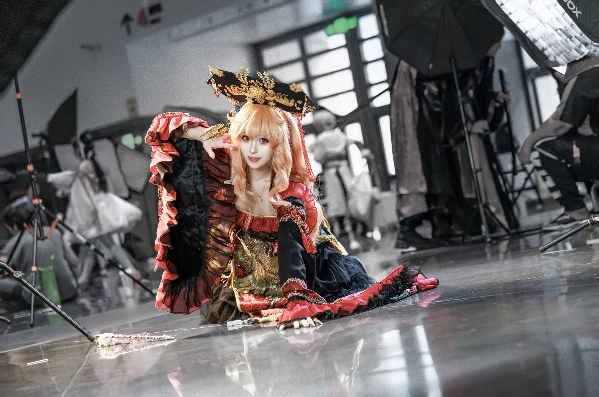 【純狐cos】東方Project，黑紅金配色的華麗返圖 - 第 3 張