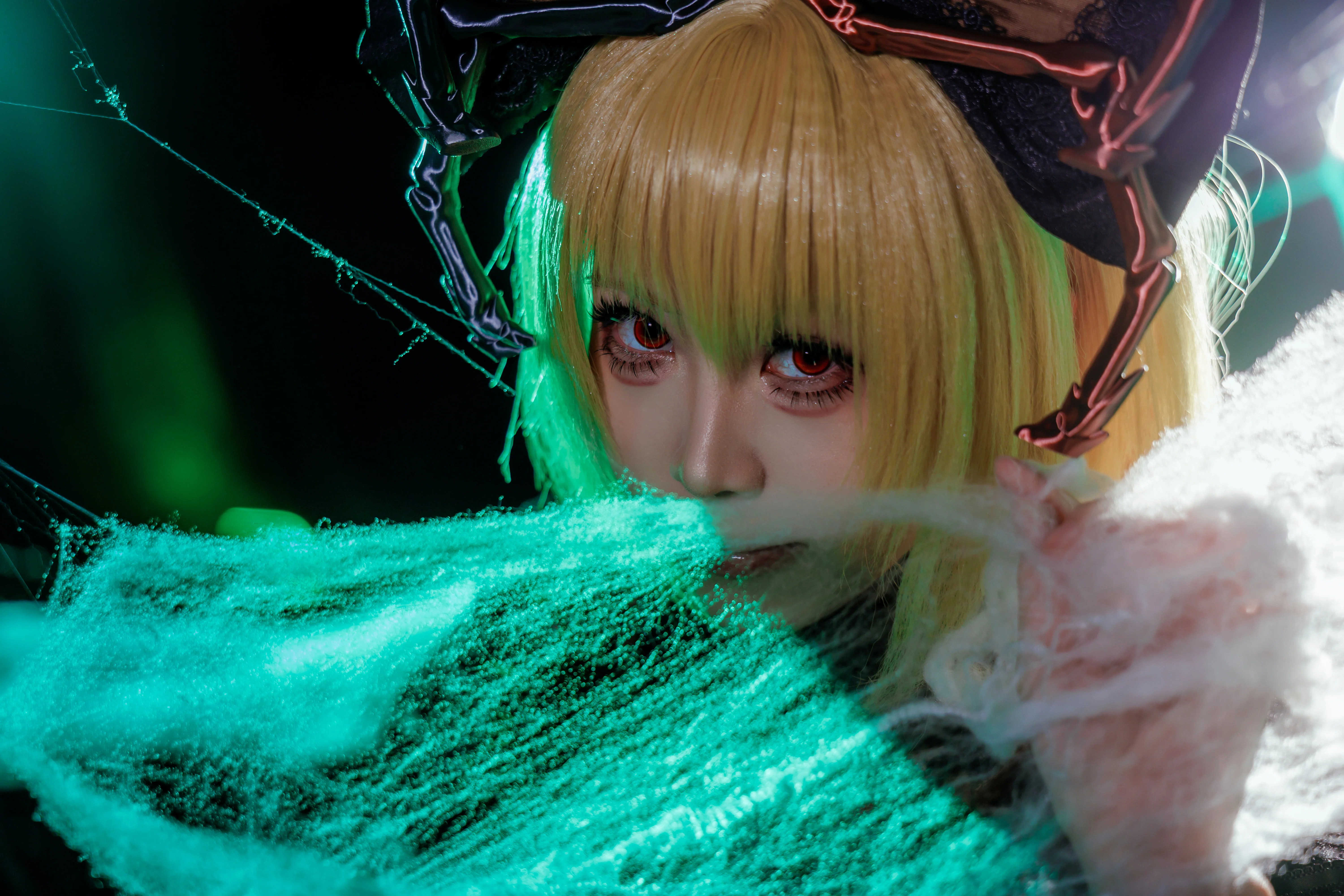 【黑谷山女cos】东方Project地底蜘蛛少女的幽暗洞穴漫步 - 第 3 张