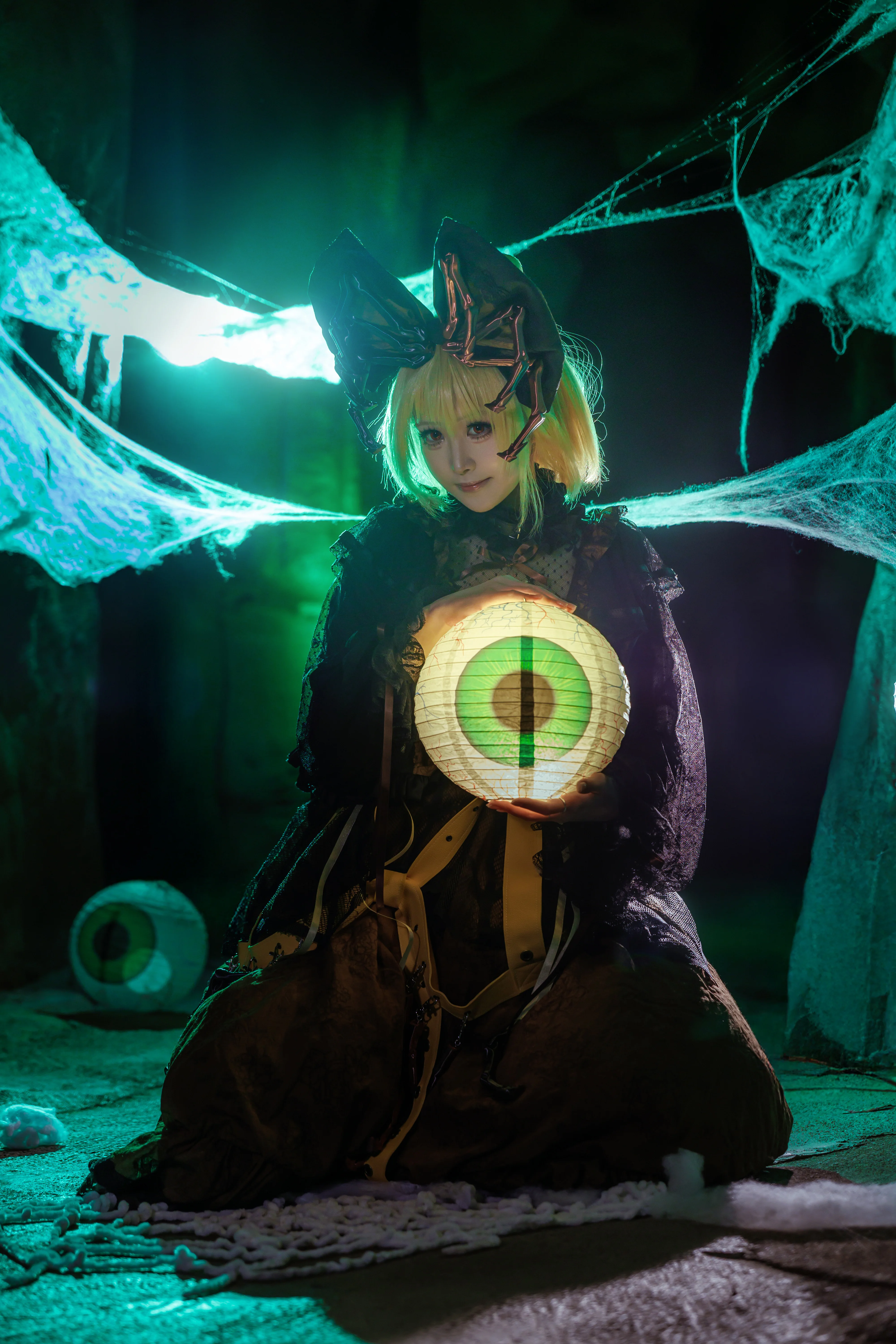 【黑谷山女cos】東方Project地底蜘蛛少女的幽暗洞穴漫步