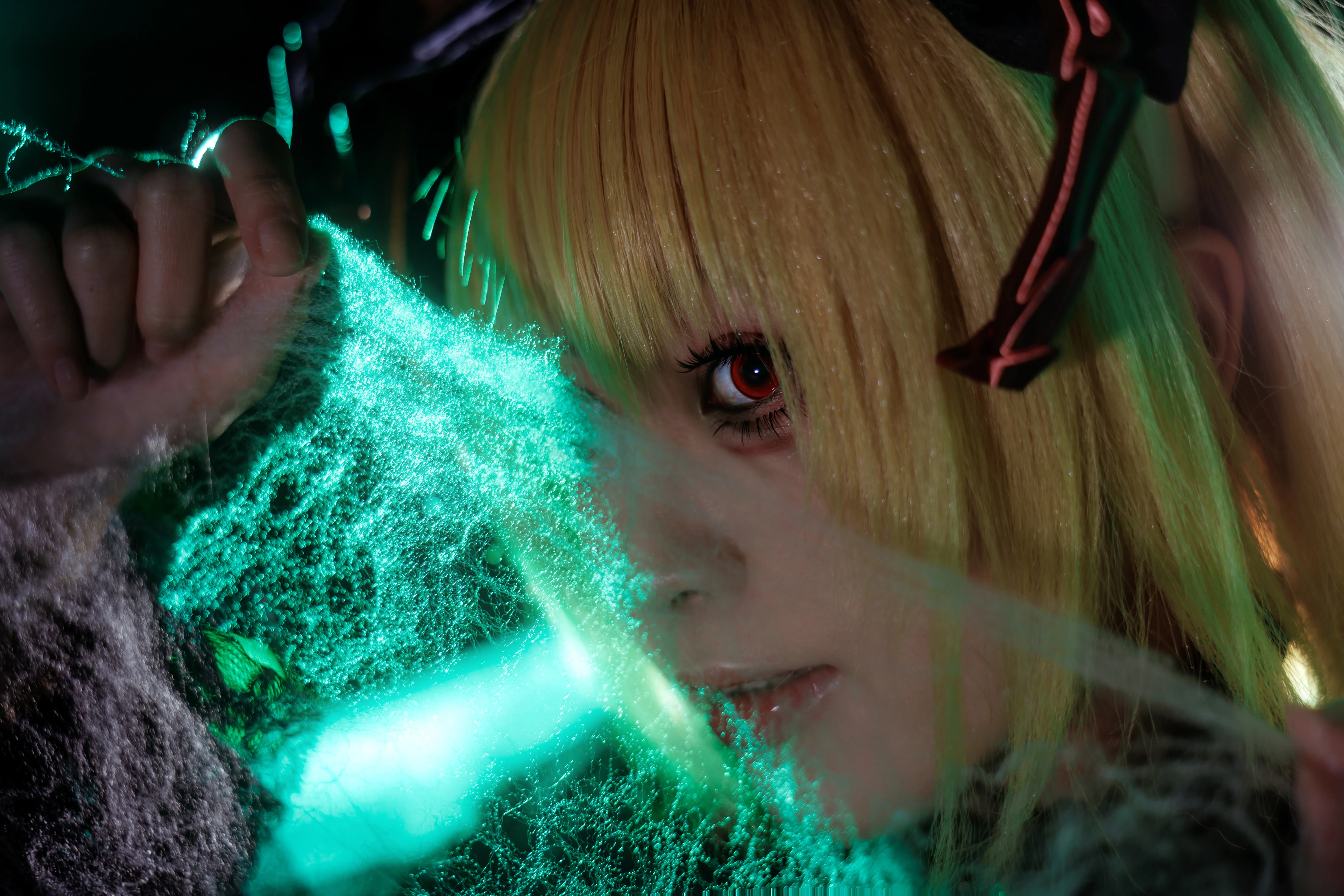 【黑谷山女cos】东方Project地底蜘蛛少女的幽暗洞穴漫步 - 第 6 张
