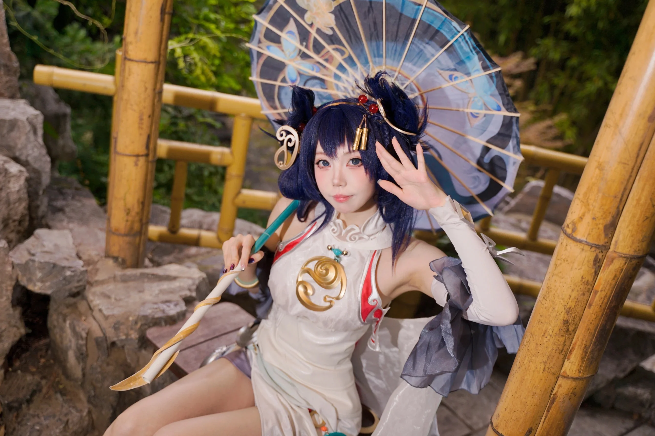 [Gongsun Li Cosplay] Honor of Kings Smoke of Partings Skin: Bamboo Forest Light and Shadow Records - Image 1
