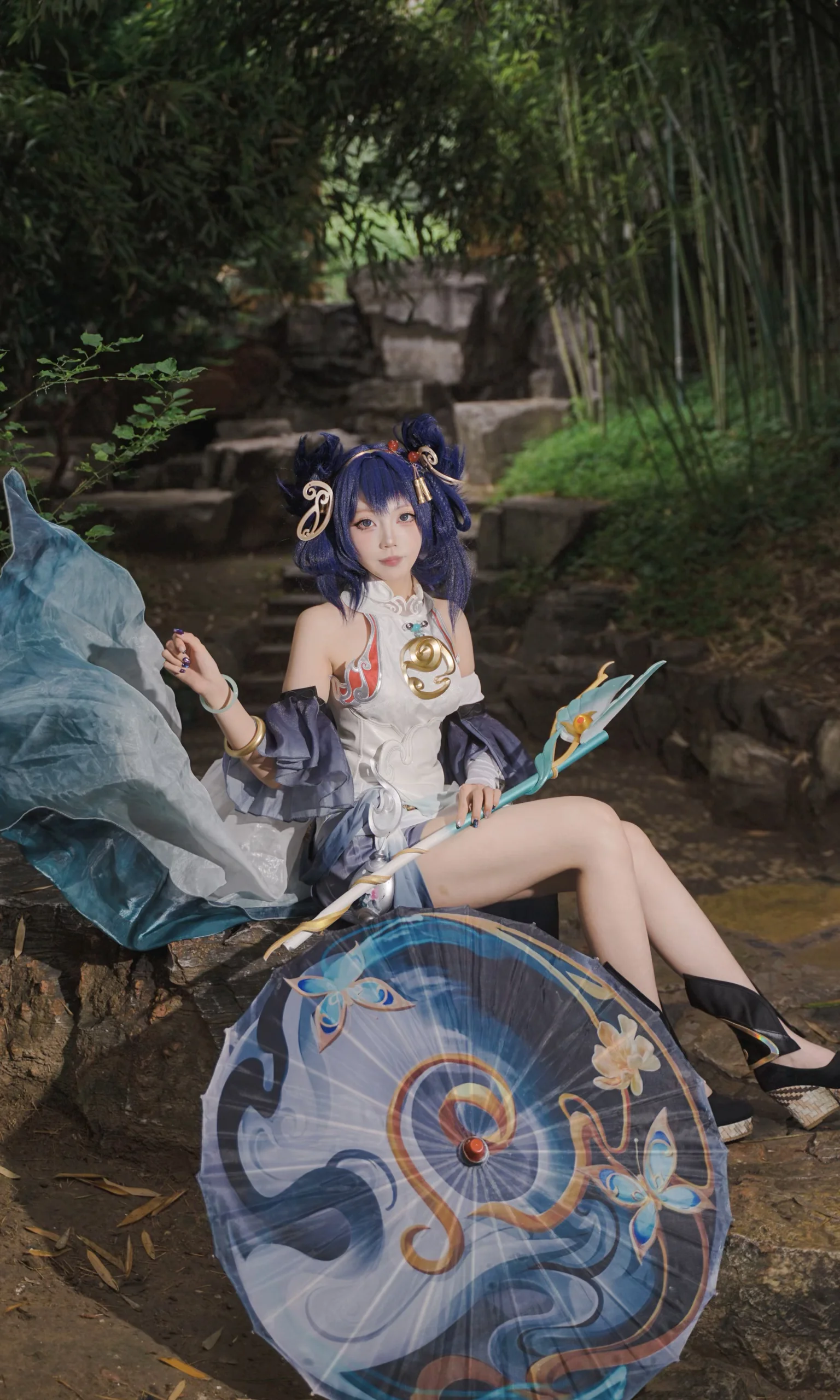 [Gongsun Li Cosplay] Honor of Kings Smoke of Partings Skin: Bamboo Forest Light and Shadow Records - Image 2