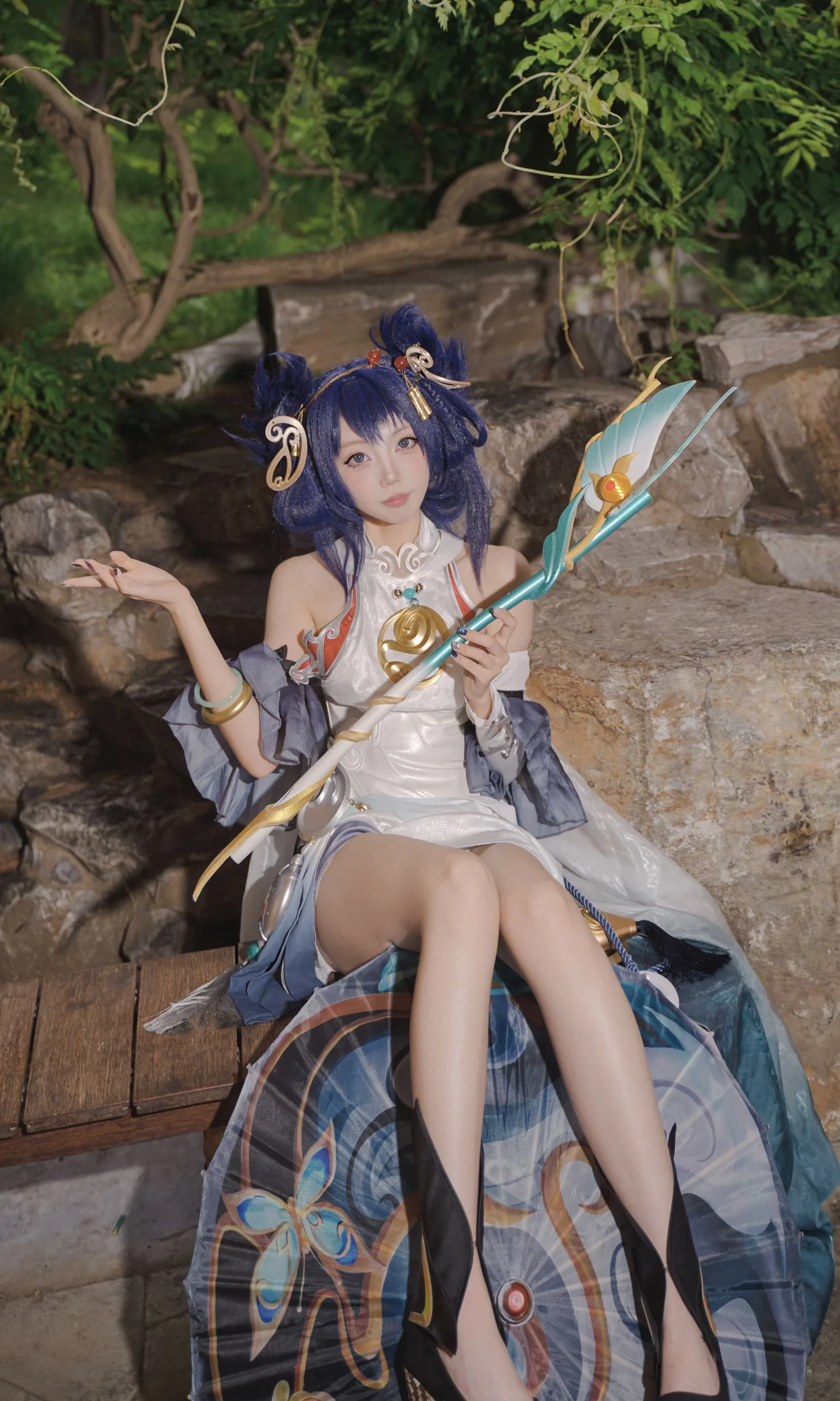 [Gongsun Li Cosplay] Honor of Kings Smoke of Partings Skin: Bamboo Forest Light and Shadow Records - Image 4