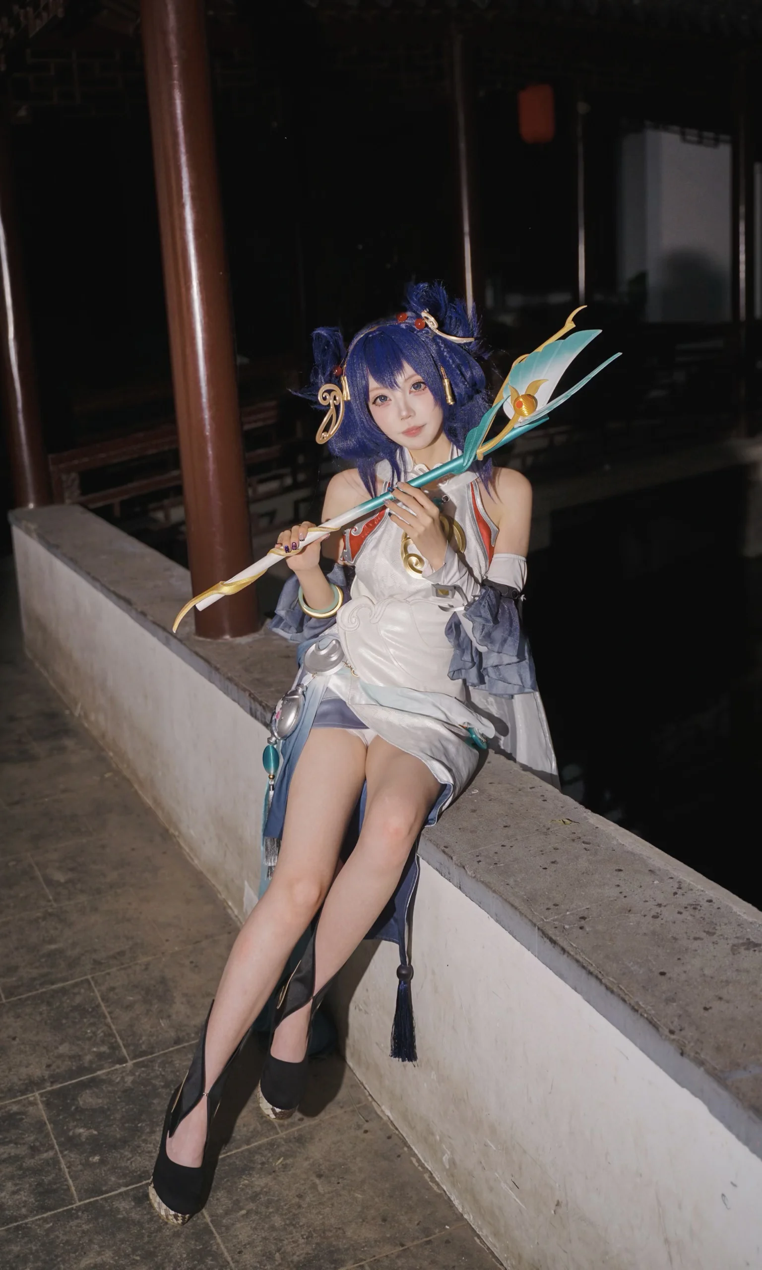 [Gongsun Li Cosplay] Honor of Kings Smoke of Partings Skin: Bamboo Forest Light and Shadow Records - Image 5