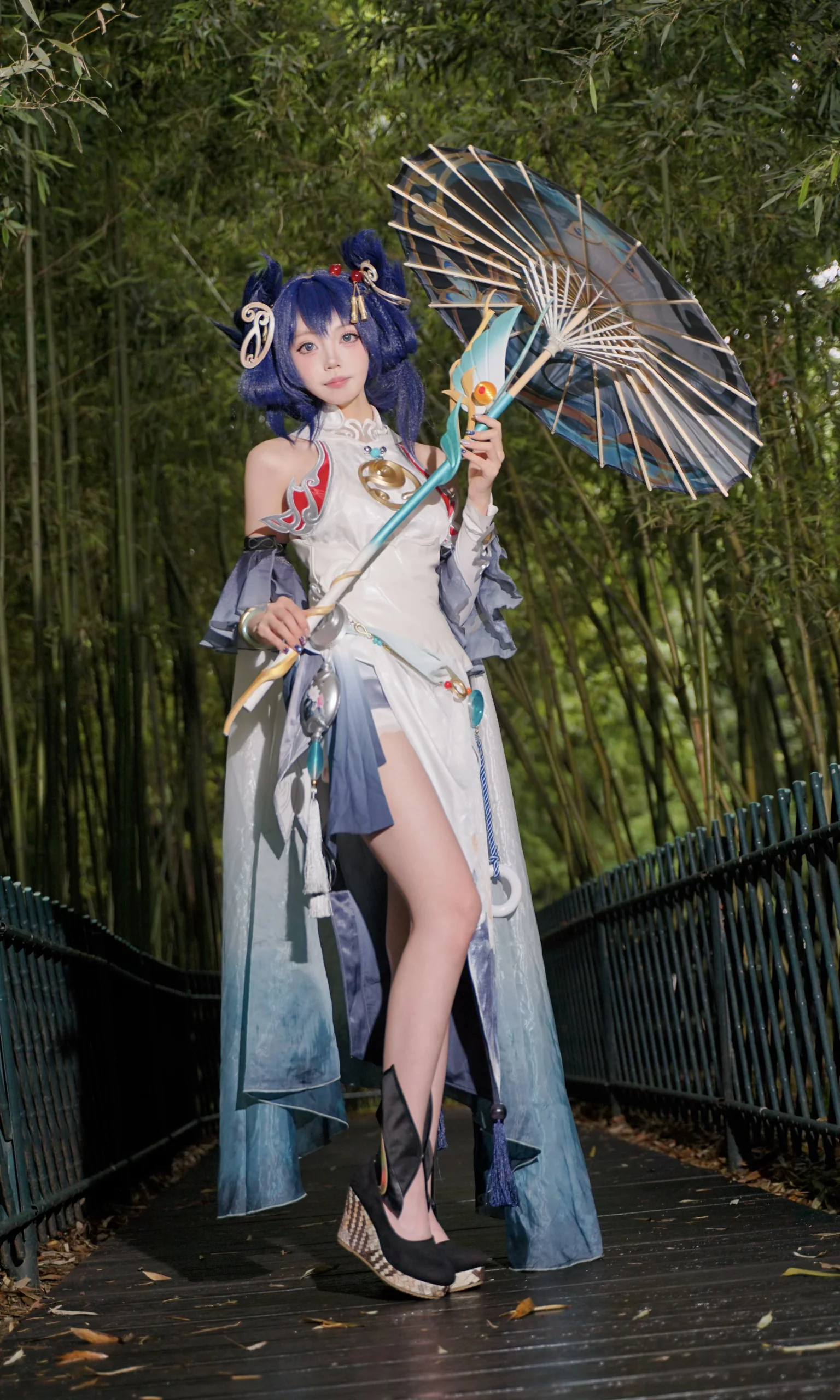 [Gongsun Li Cosplay] Honor of Kings Smoke of Partings Skin: Bamboo Forest Light and Shadow Records - Image 8
