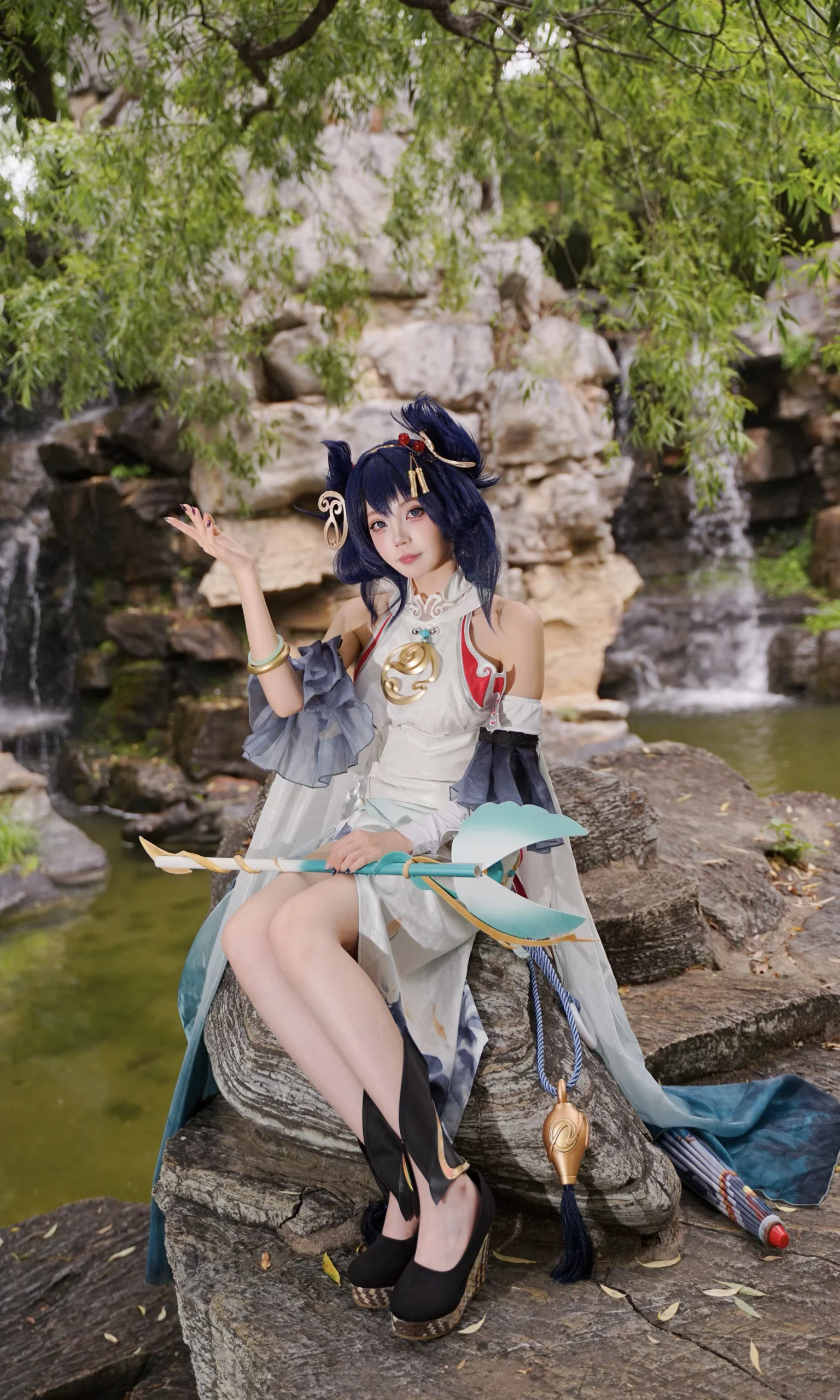 [Gongsun Li Cosplay] Honor of Kings Smoke of Partings Skin: Bamboo Forest Light and Shadow Records - Image 9