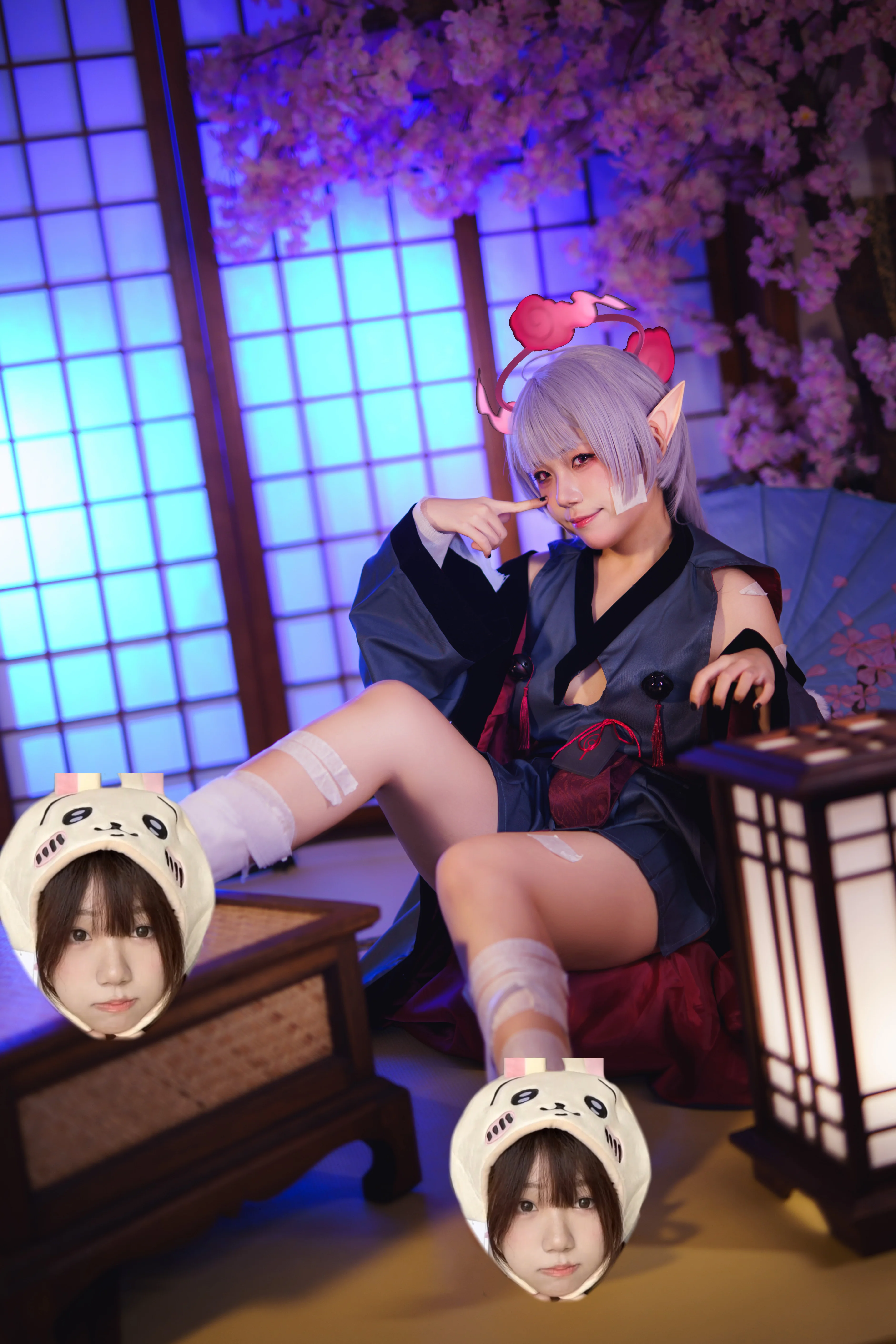 【蔚蓝档案箭吹棕榈cos】和室里的恶作剧小恶魔 - 第 1 张