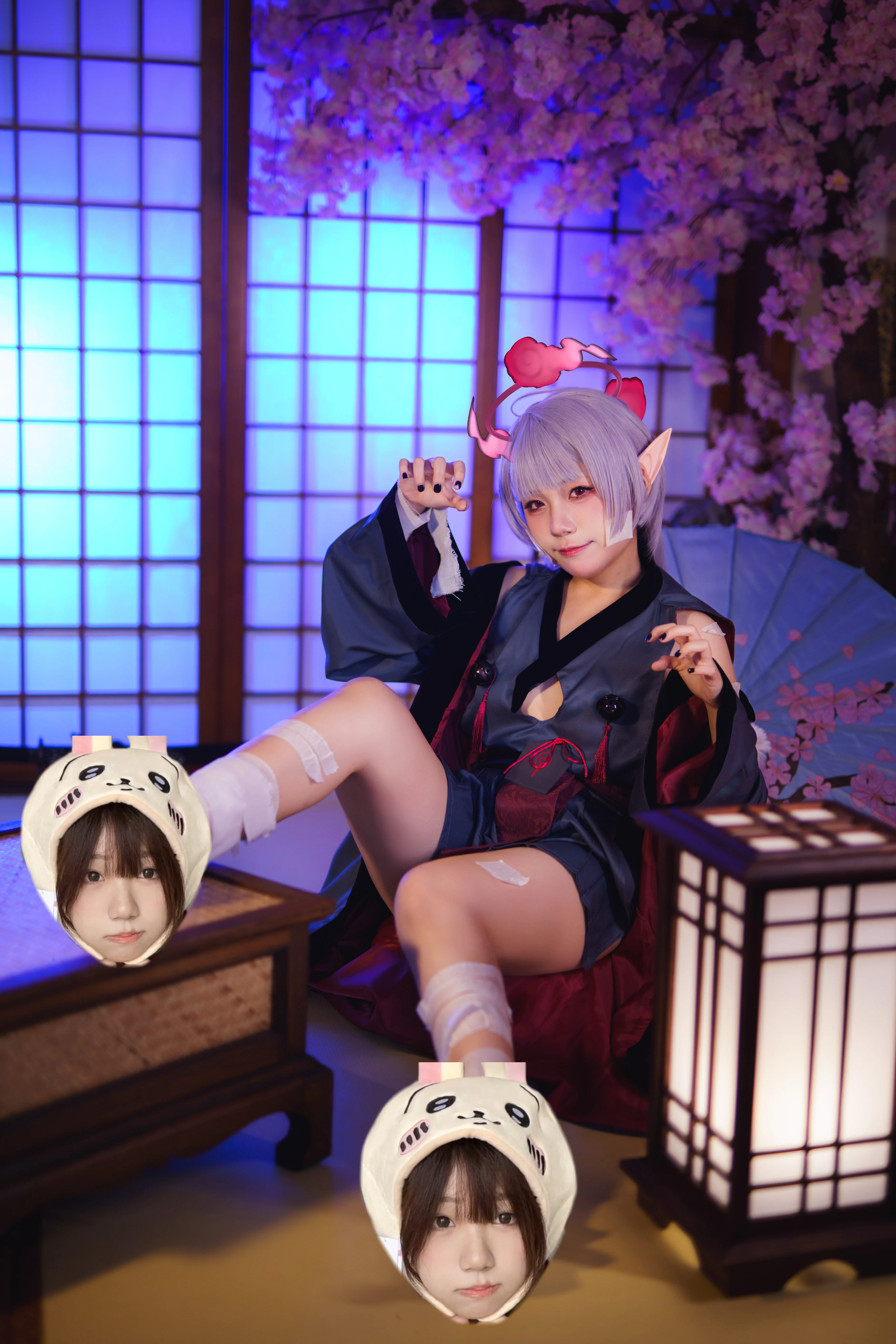 【蔚蓝档案箭吹棕榈cos】和室里的恶作剧小恶魔