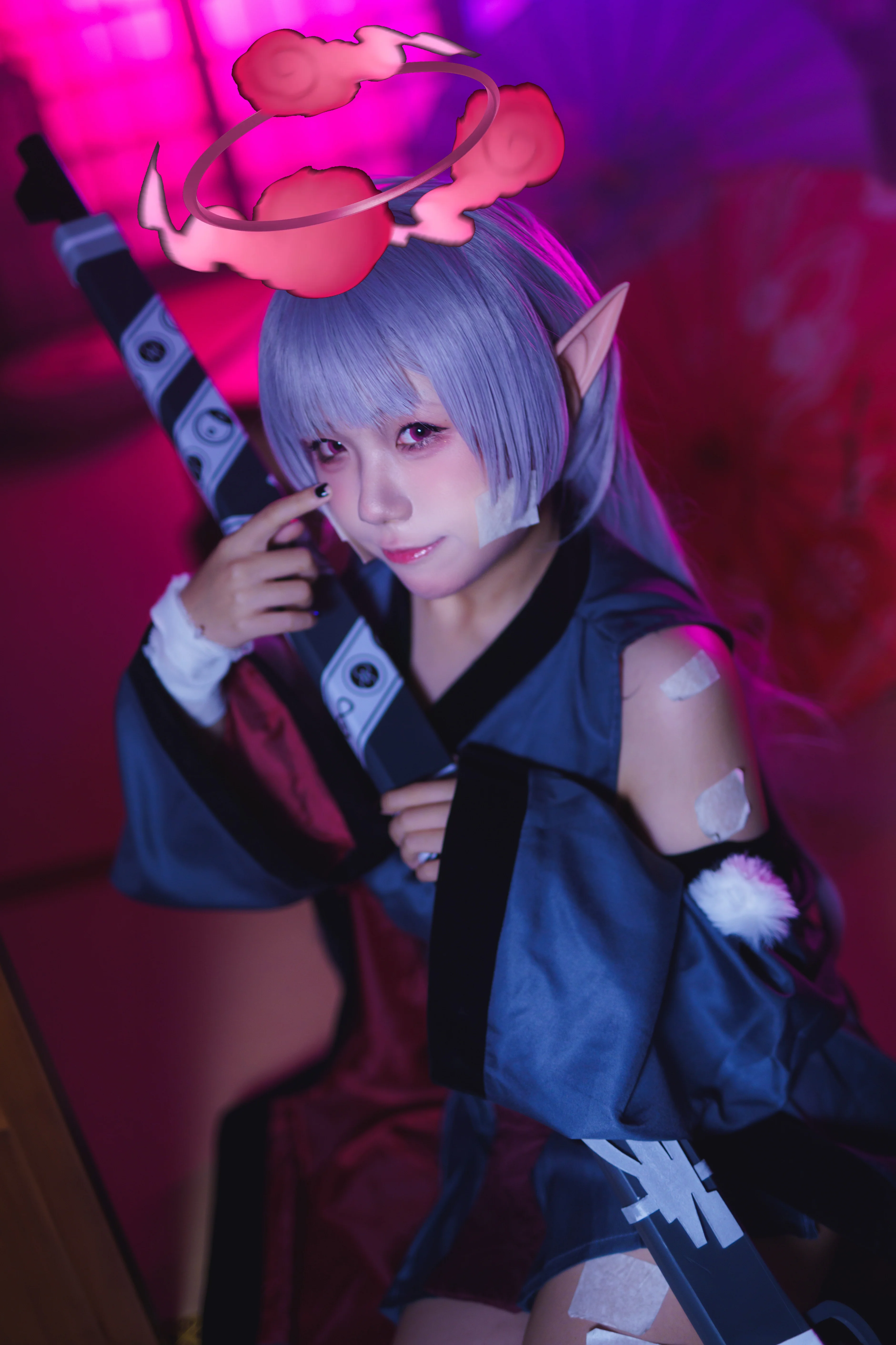 【蔚蓝档案箭吹棕榈cos】和室里的恶作剧小恶魔 - 第 3 张