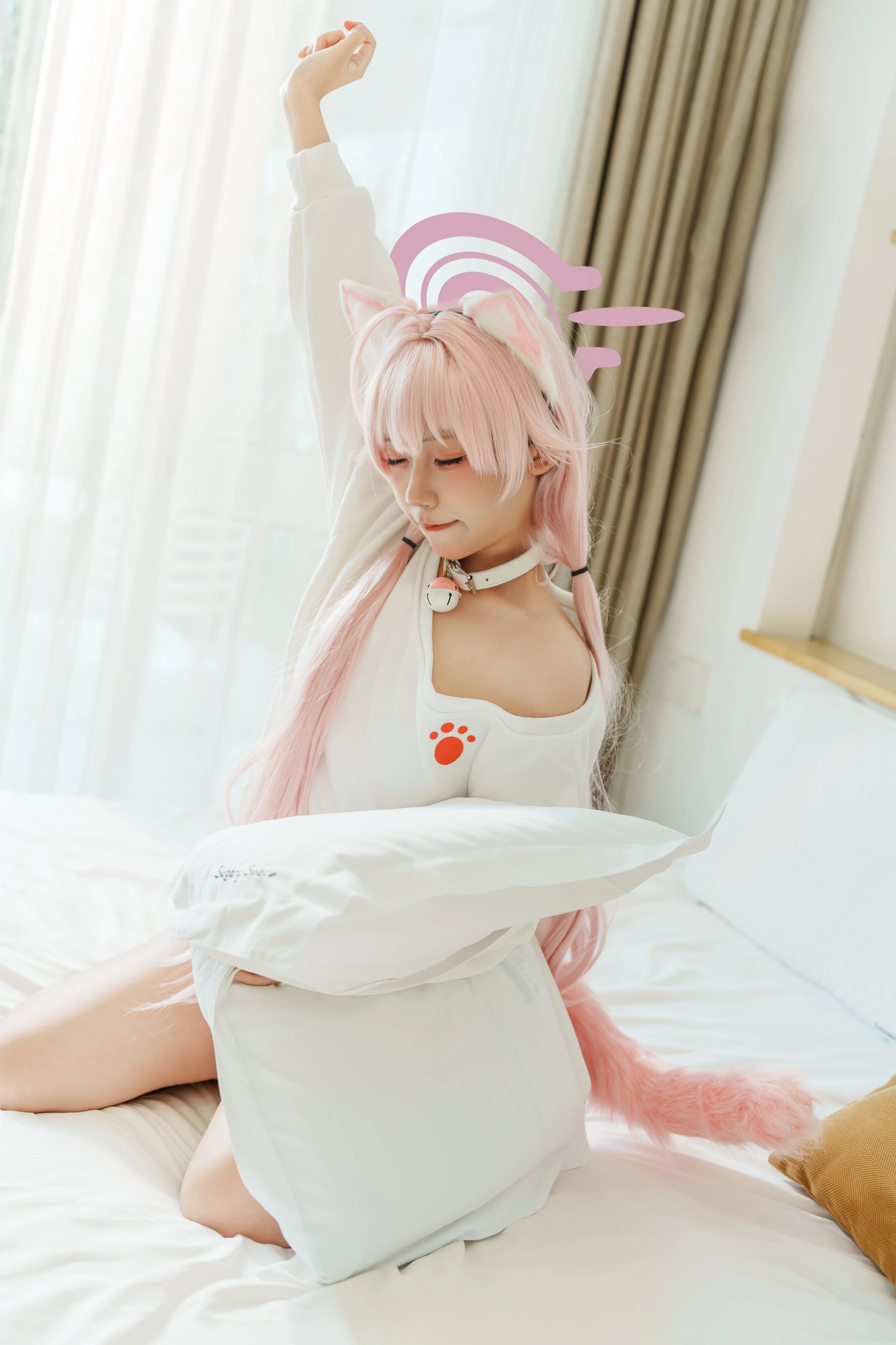 【小鸟游星野cos】蔚蓝档案里那个永远睡不醒的部长 - 第 4 张