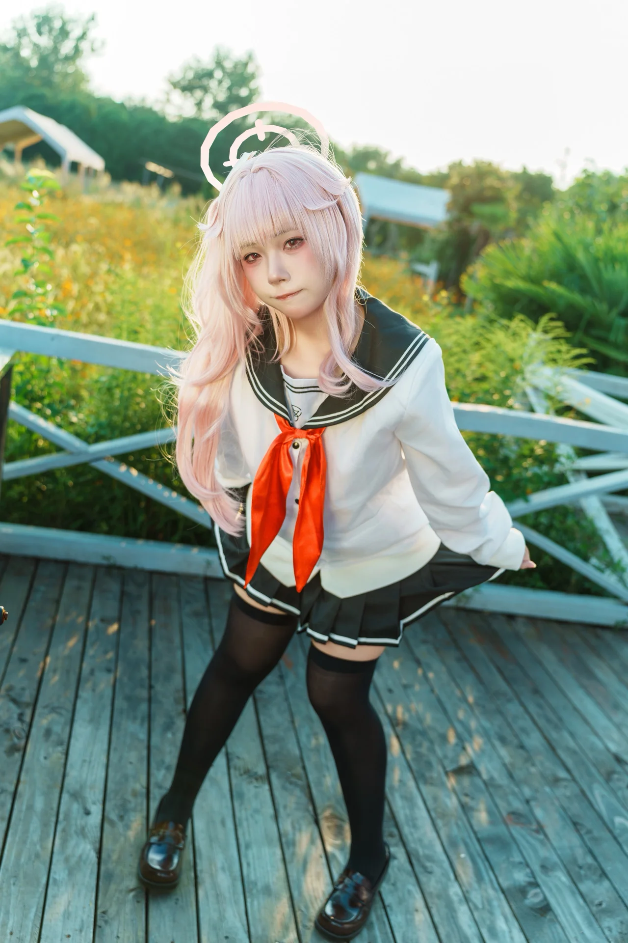 【柚鸟夏cos】蔚蓝档案的午后，一起制造浪漫吧sensei - 第 4 张