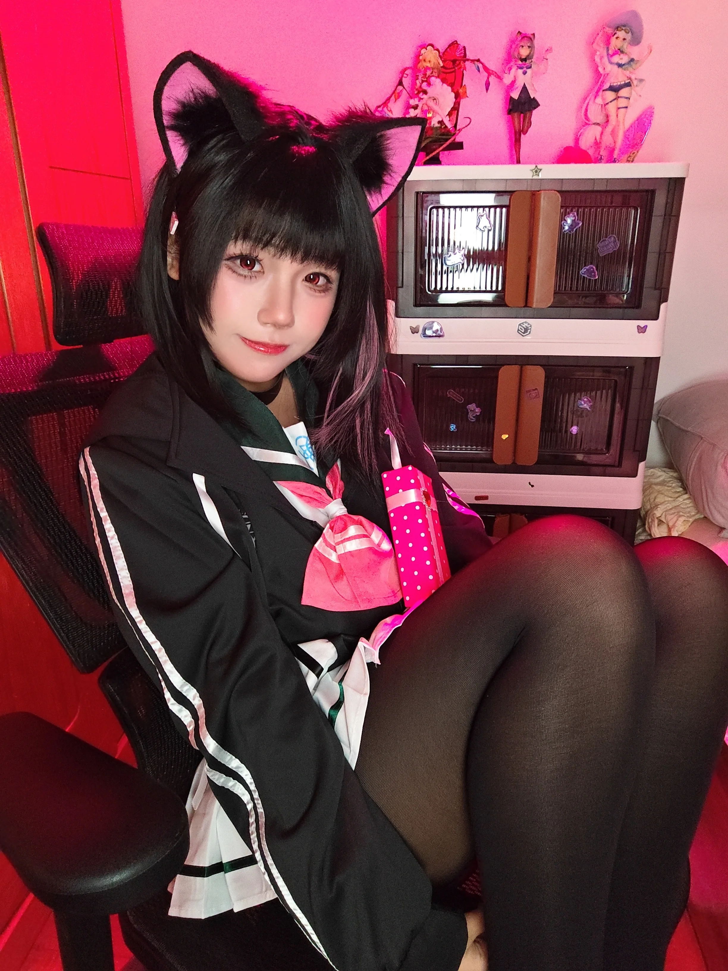 【杏山和紗cos】蔚藍檔案裡的貓系少女日常 - 第 3 張