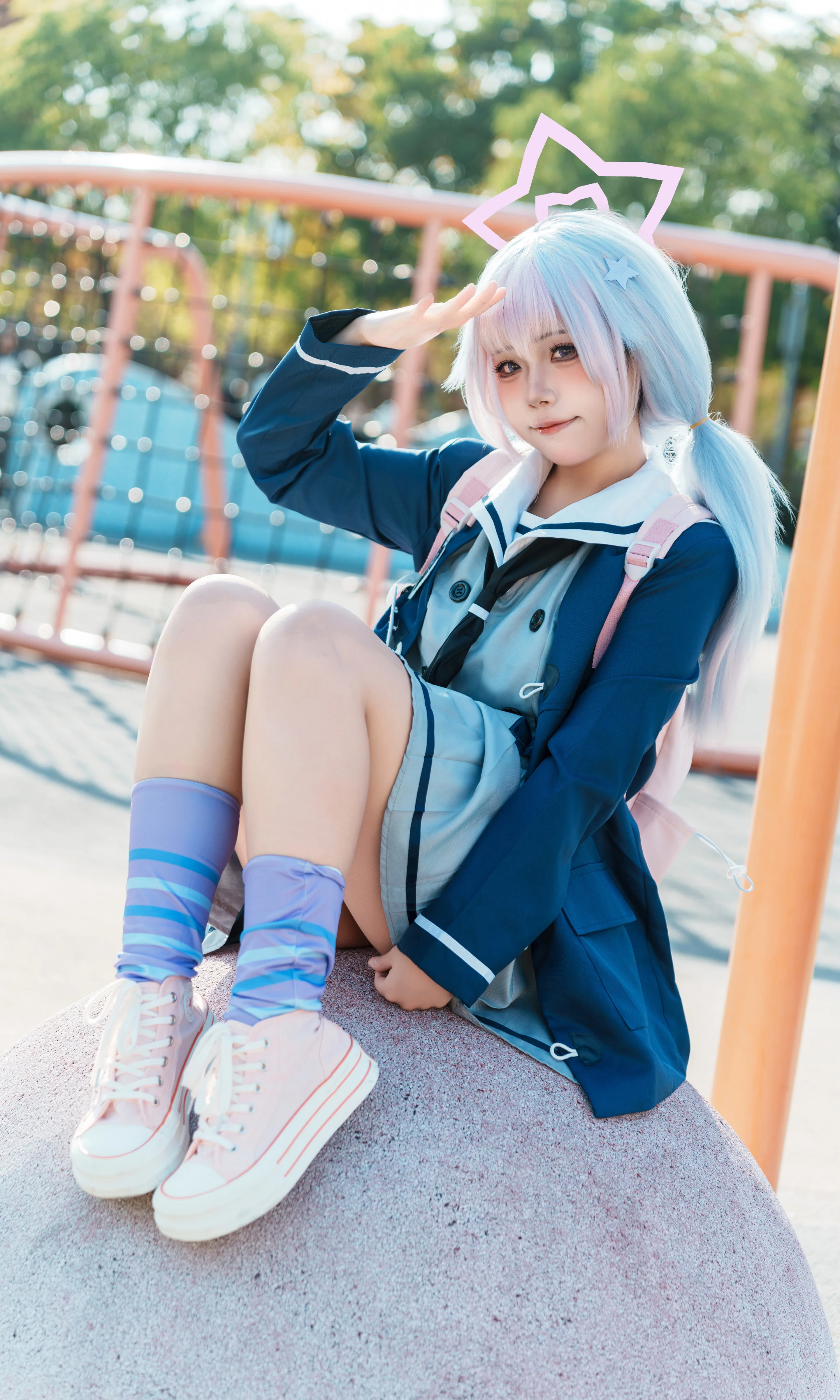 【宇泽玲纱cos】蔚蓝档案的阳光少女，定格在操场的那一天