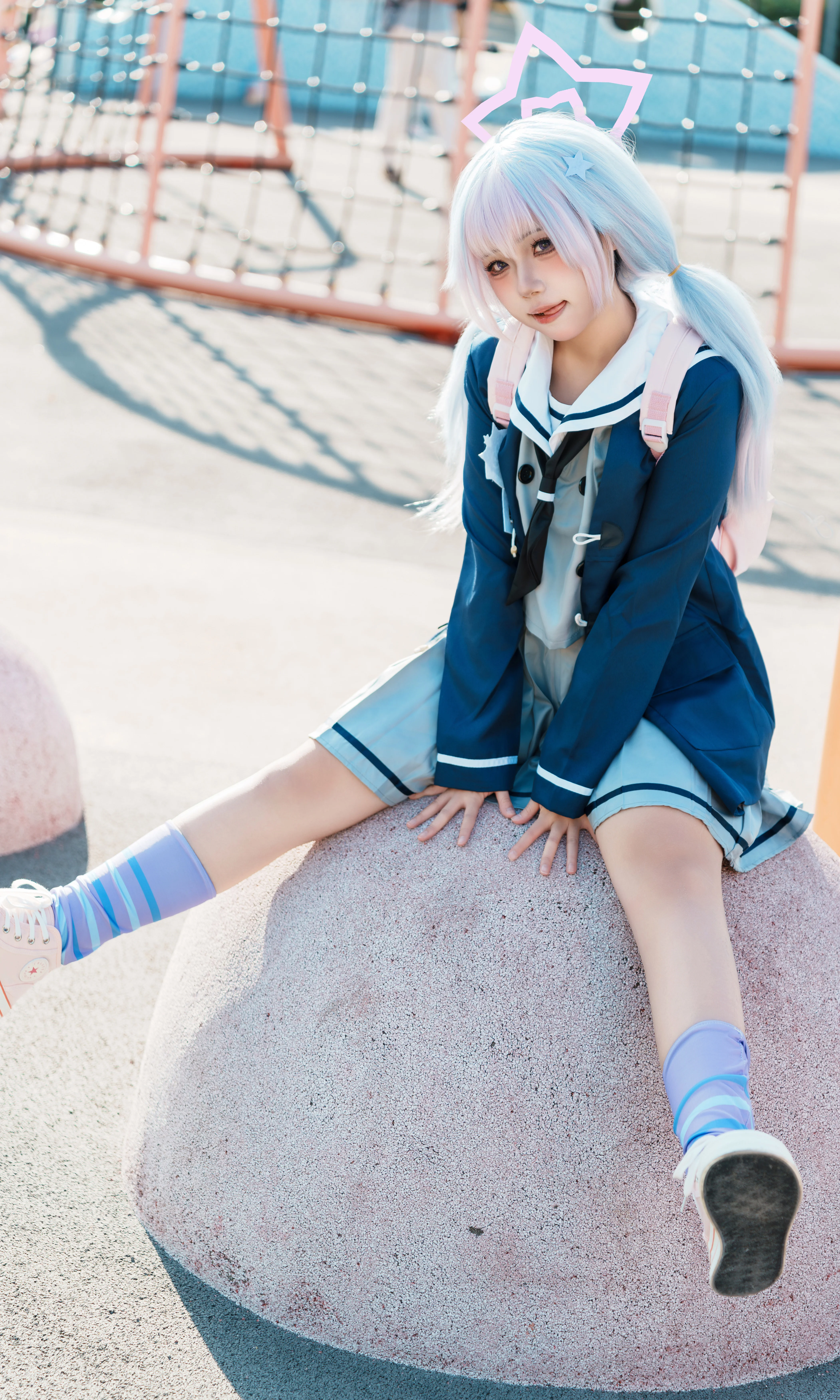 【宇泽玲纱cos】蔚蓝档案的阳光少女，定格在操场的那一天 - 第 4 张