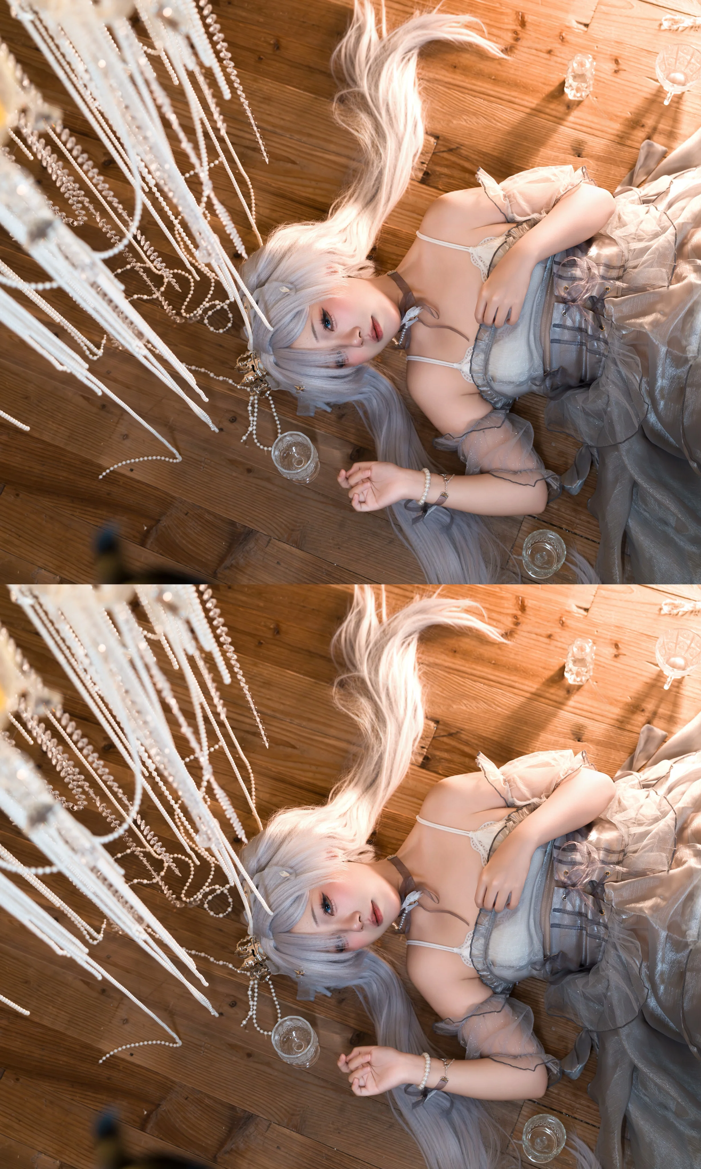 【灰姑娘cos】NIKKE裡的神聖感，銀髮藍眸的初嘗試 - 第 6 張