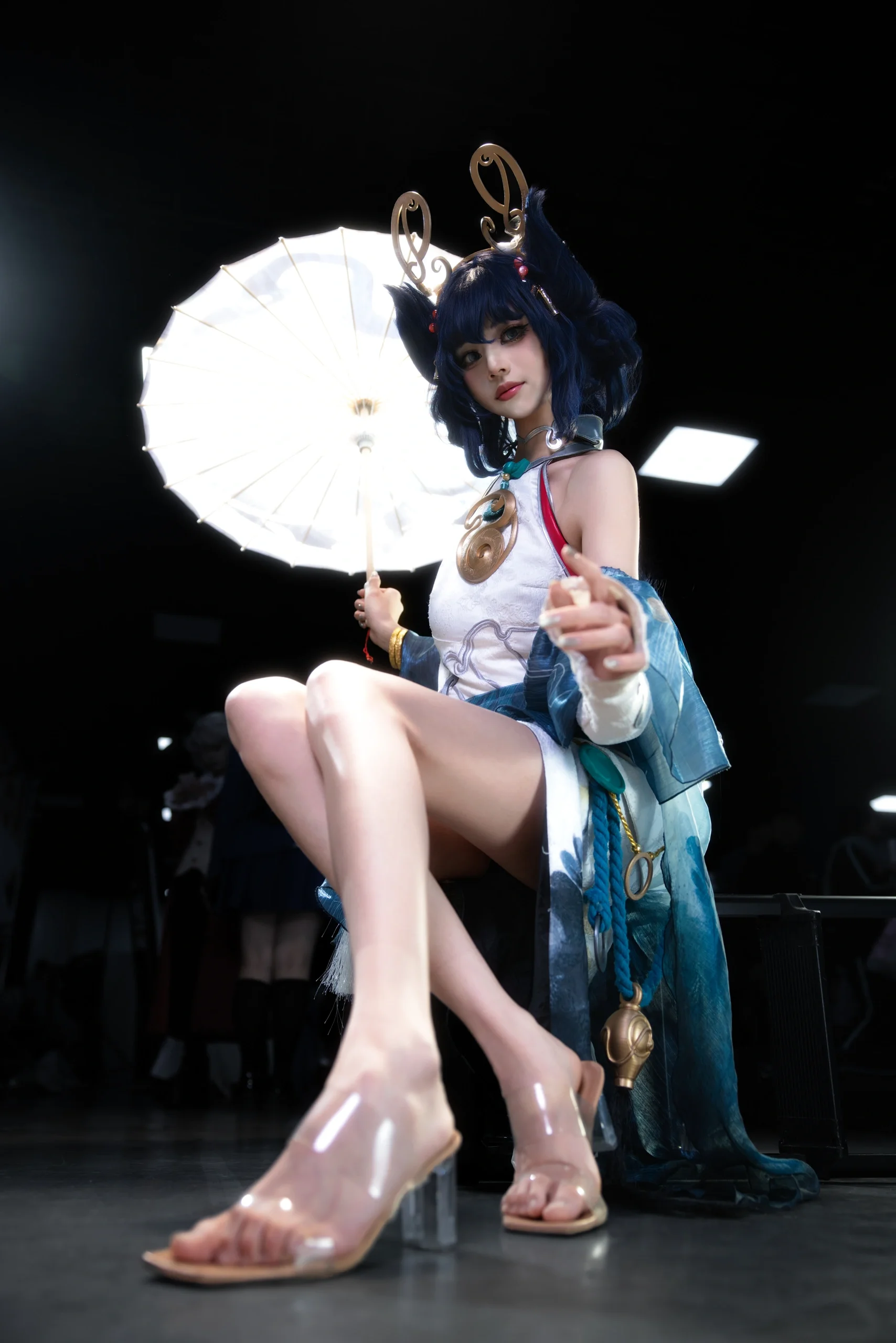 【公孙离cos】王者荣耀漫展返图，长安伞舞少女 - 第 1 张