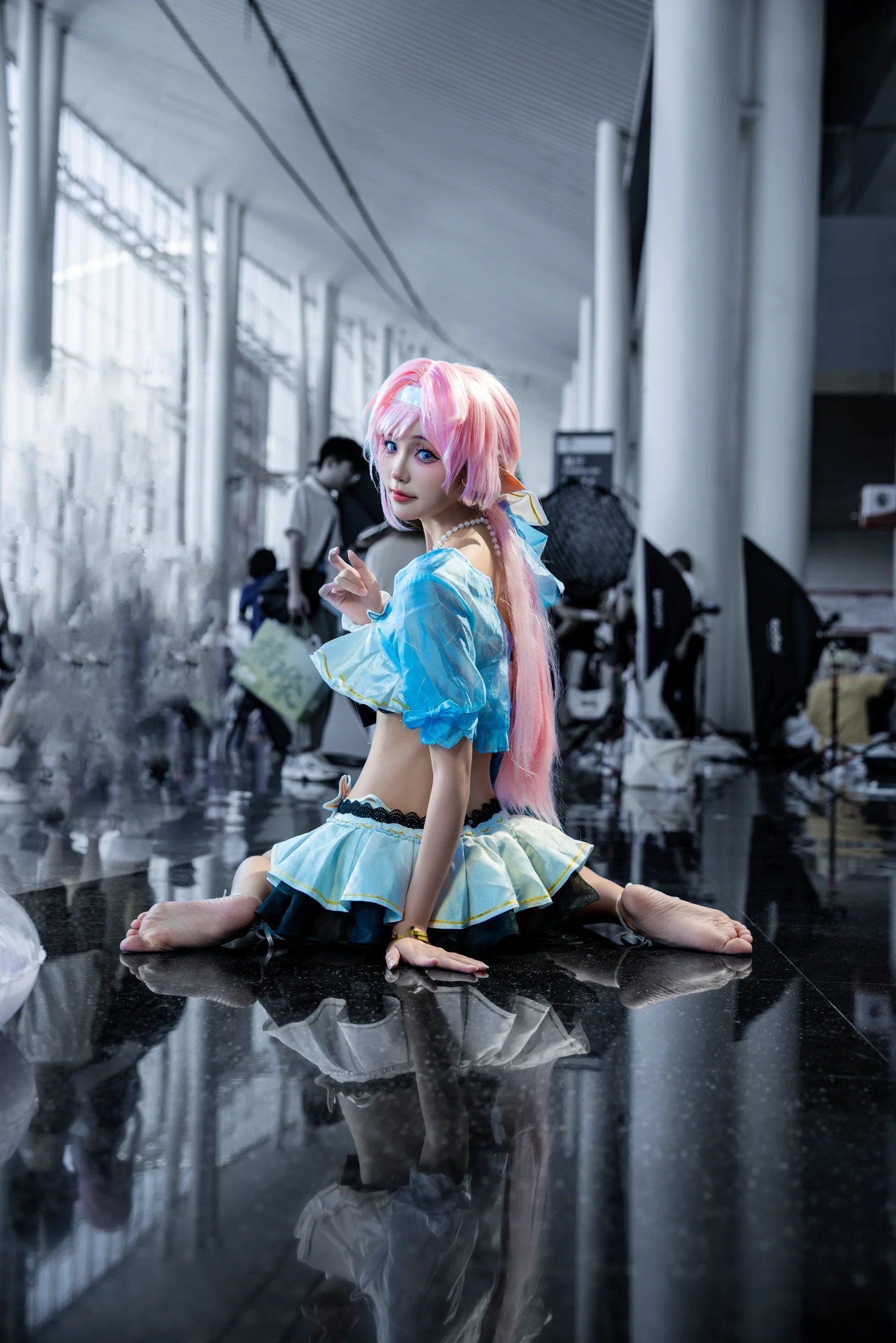 [Elysia Cosplay] Summer Swimsuit Convention Photos from Chengdu World Line Anime Exhibition - Image 1