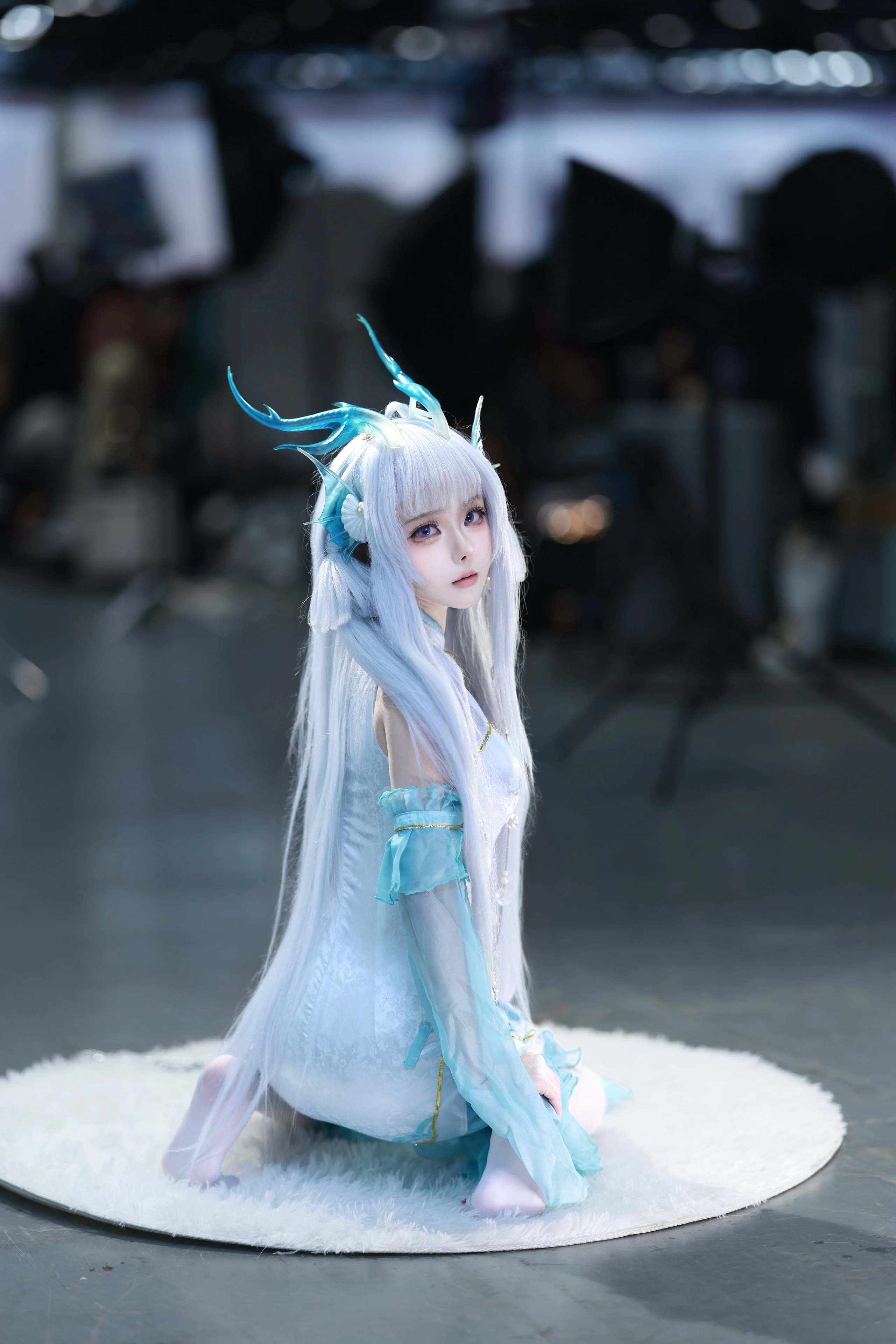 【西施cos】王者荣耀游龙清影，漫展现场还原龙族少女 - 第 2 张