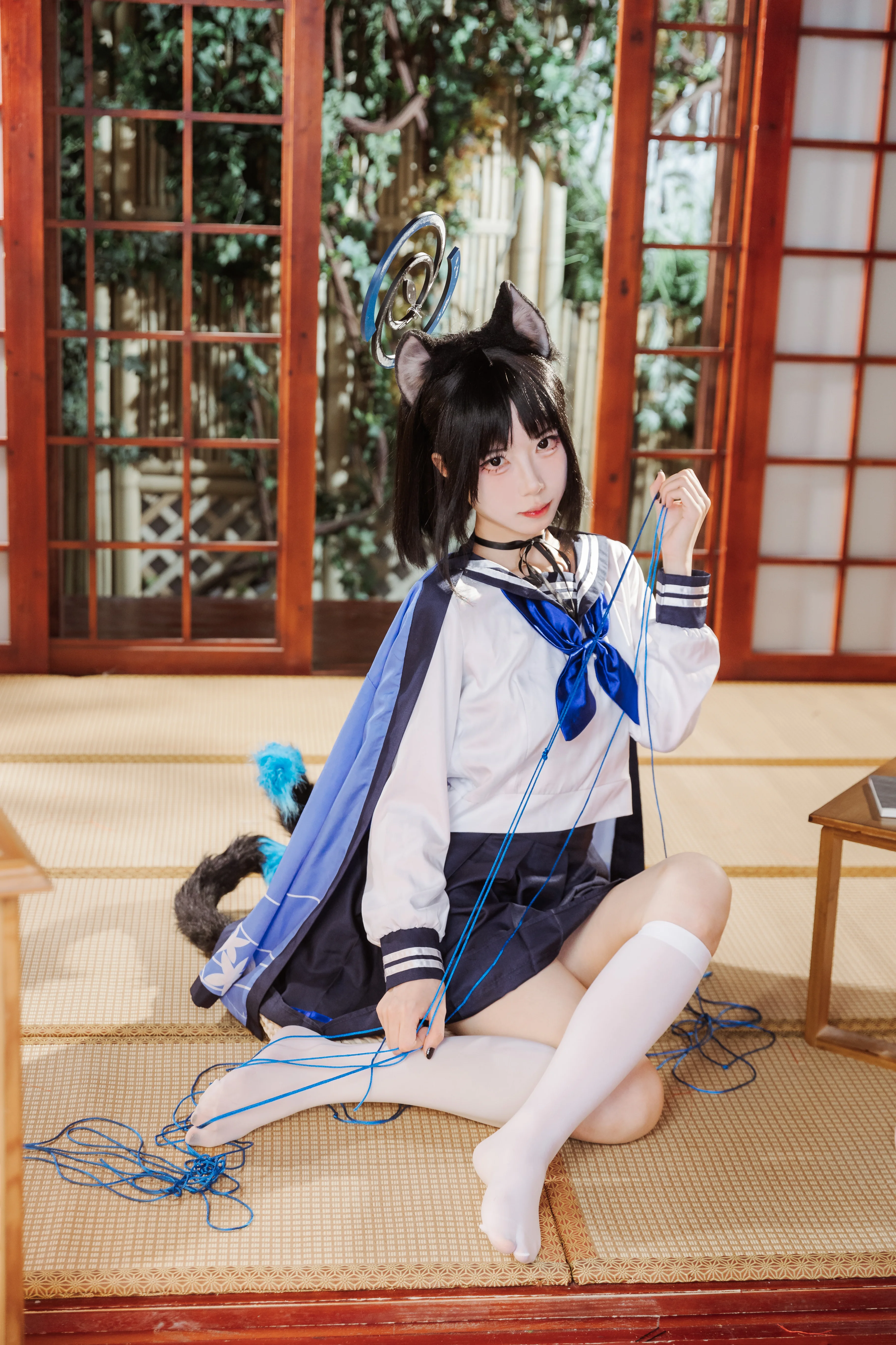 【桐生桔梗cos】蔚藍檔案的慵懶午後 - 第 6 張