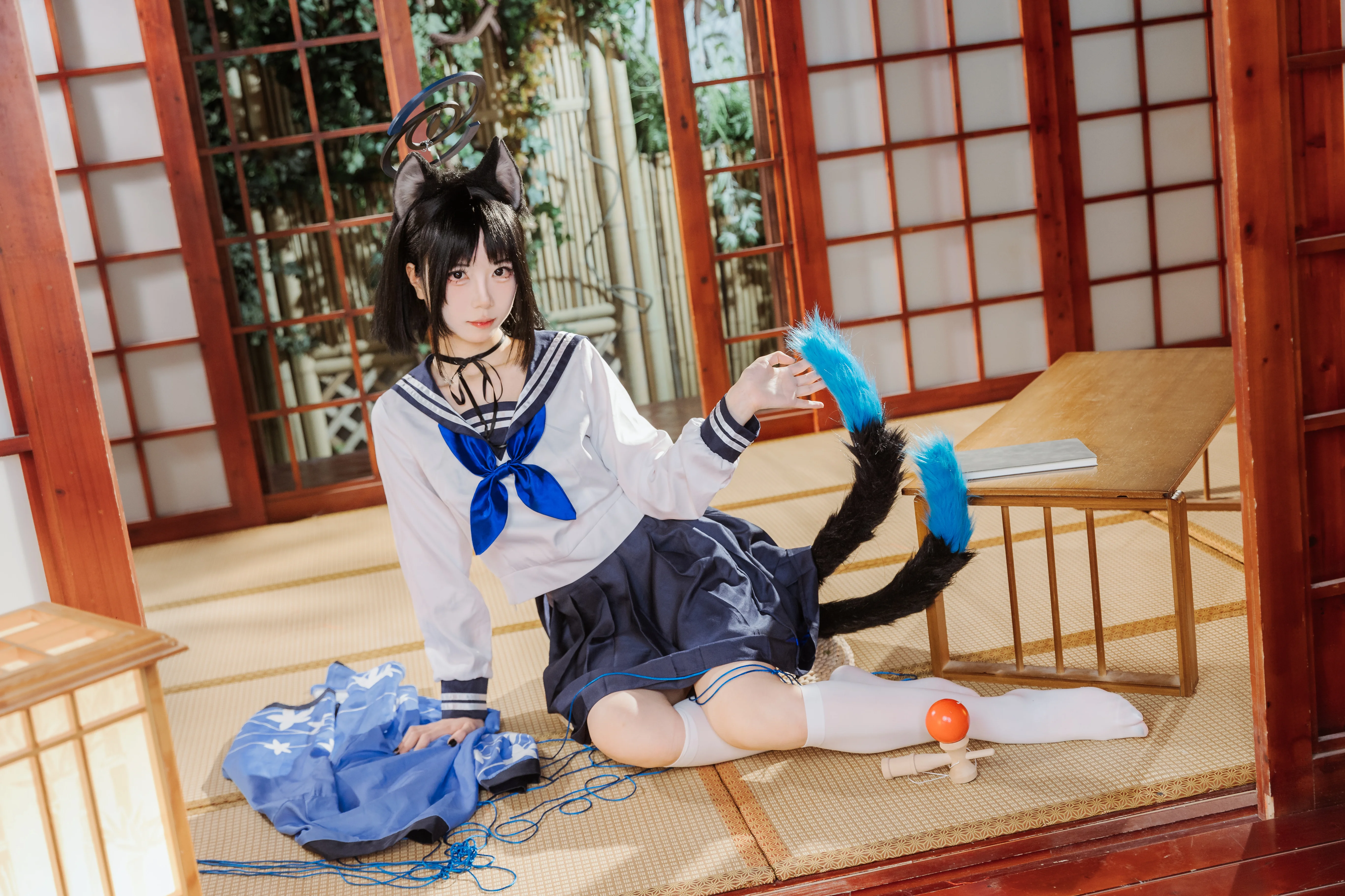 【桐生桔梗cos】蔚藍檔案的慵懶午後 - 第 7 張