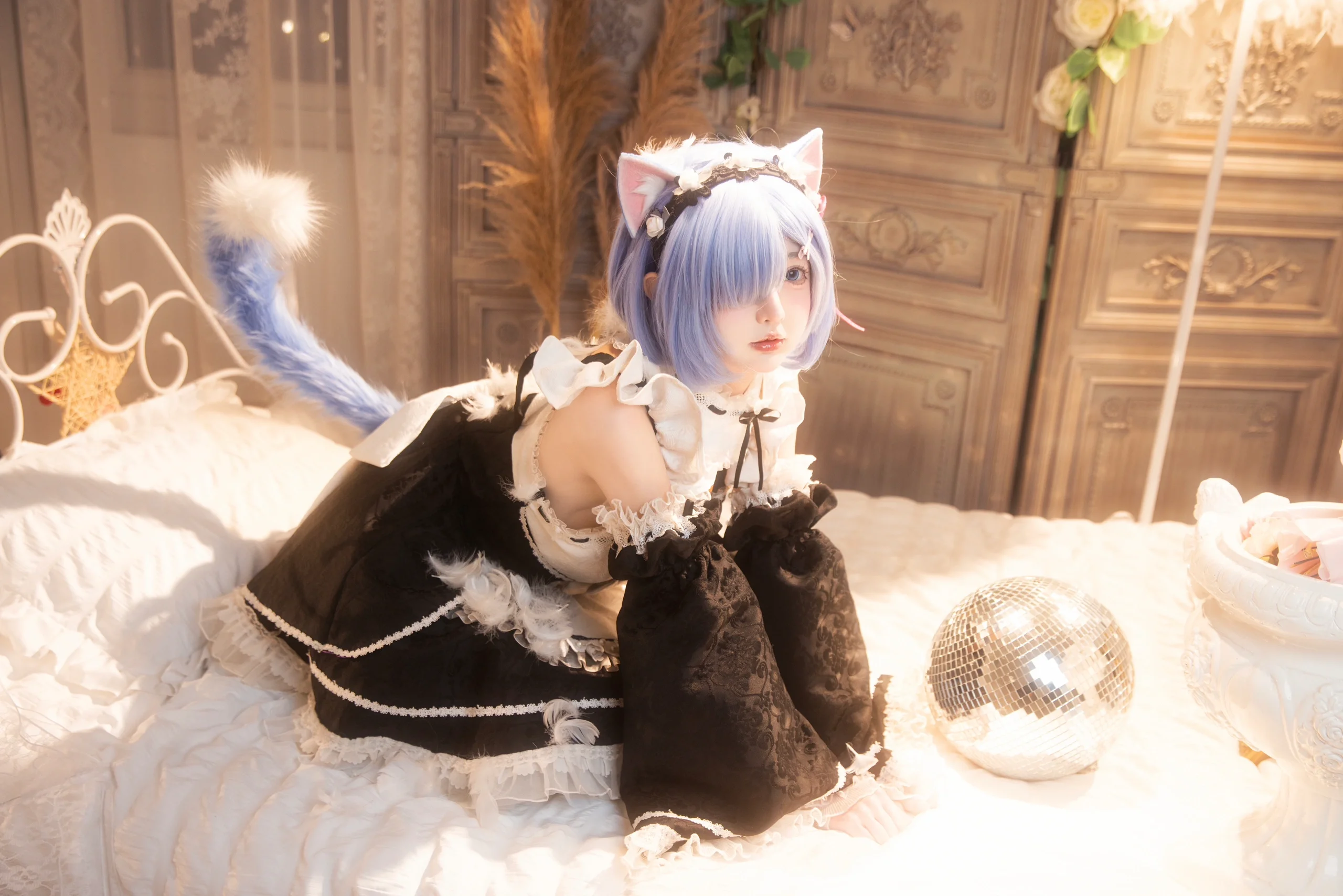 【蕾姆cos】从零开始的异世界，猫耳女仆的软萌日常 - 第 1 张