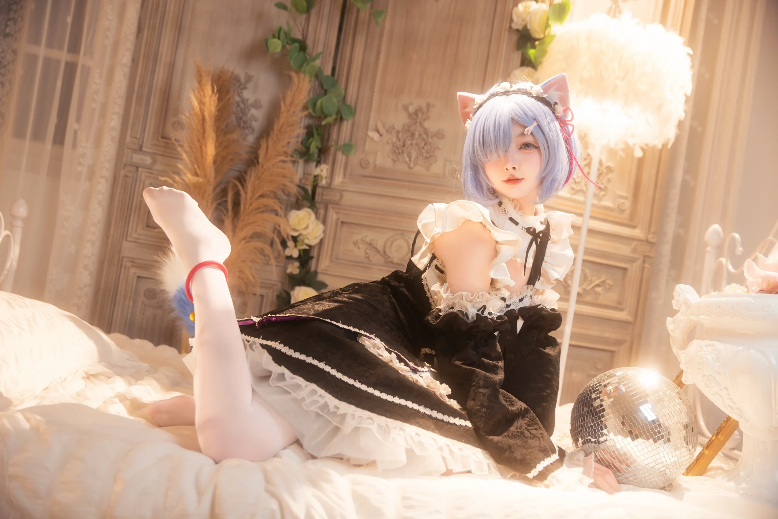 【蕾姆cos】从零开始的异世界，猫耳女仆的软萌日常 - 第 2 张