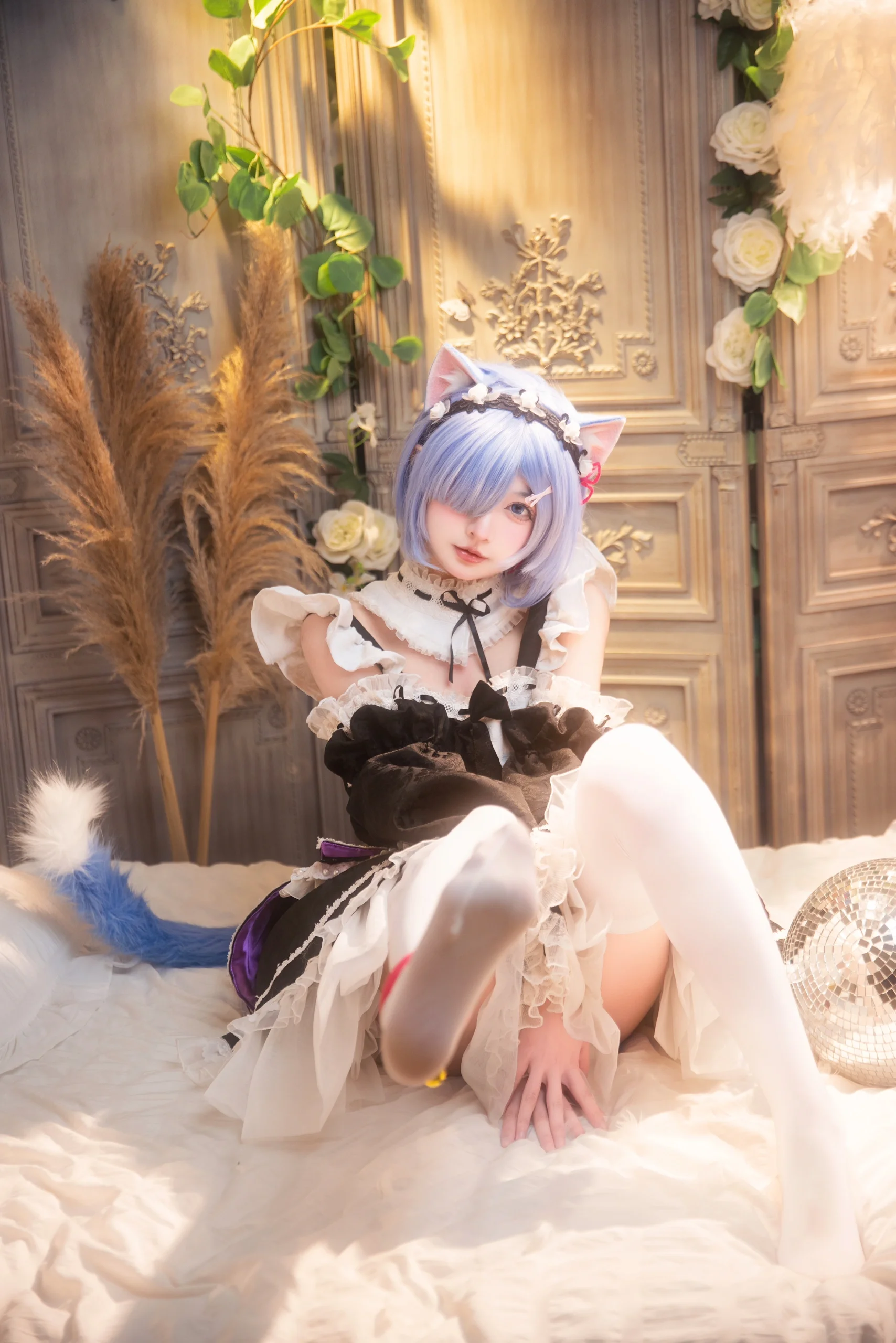 【蕾姆cos】从零开始的异世界，猫耳女仆的软萌日常 - 第 3 张