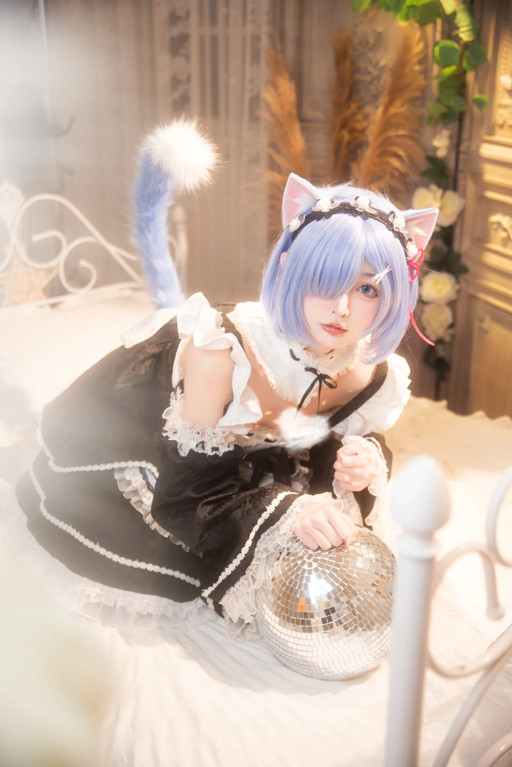 【蕾姆cos】从零开始的异世界，猫耳女仆的软萌日常 - 第 5 张