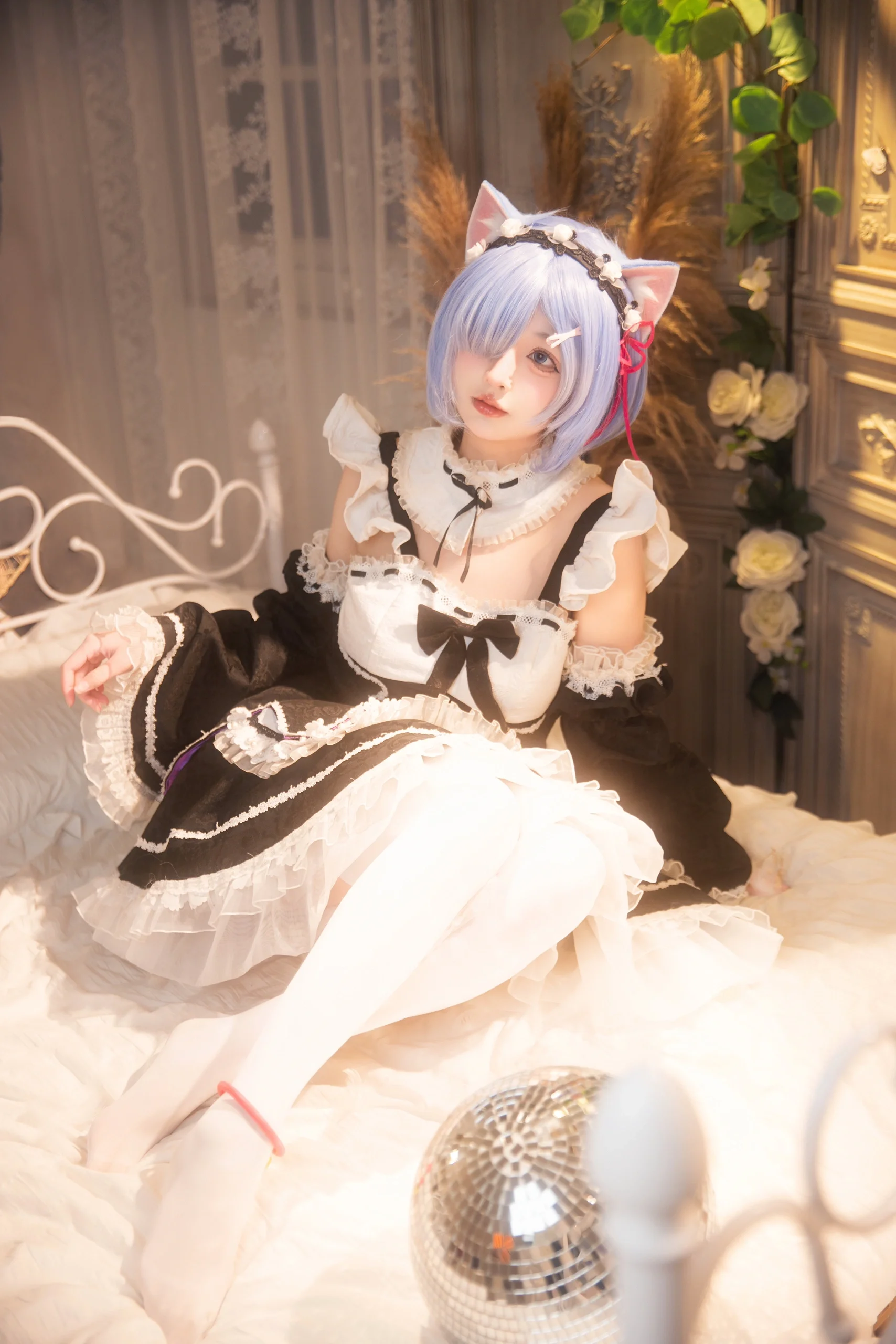 【蕾姆cos】从零开始的异世界，猫耳女仆的软萌日常 - 第 6 张