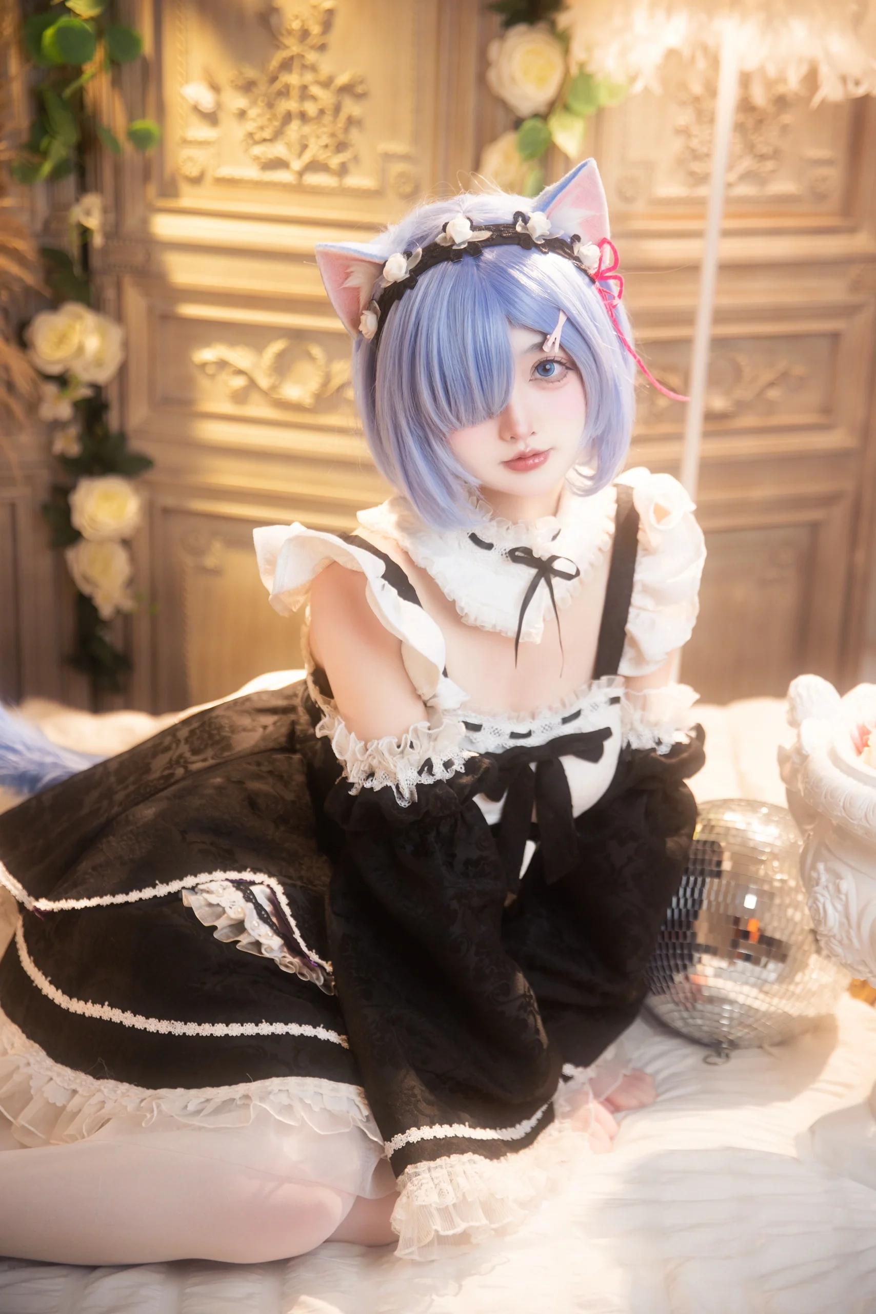 【蕾姆cos】从零开始的异世界，猫耳女仆的软萌日常 - 第 8 张
