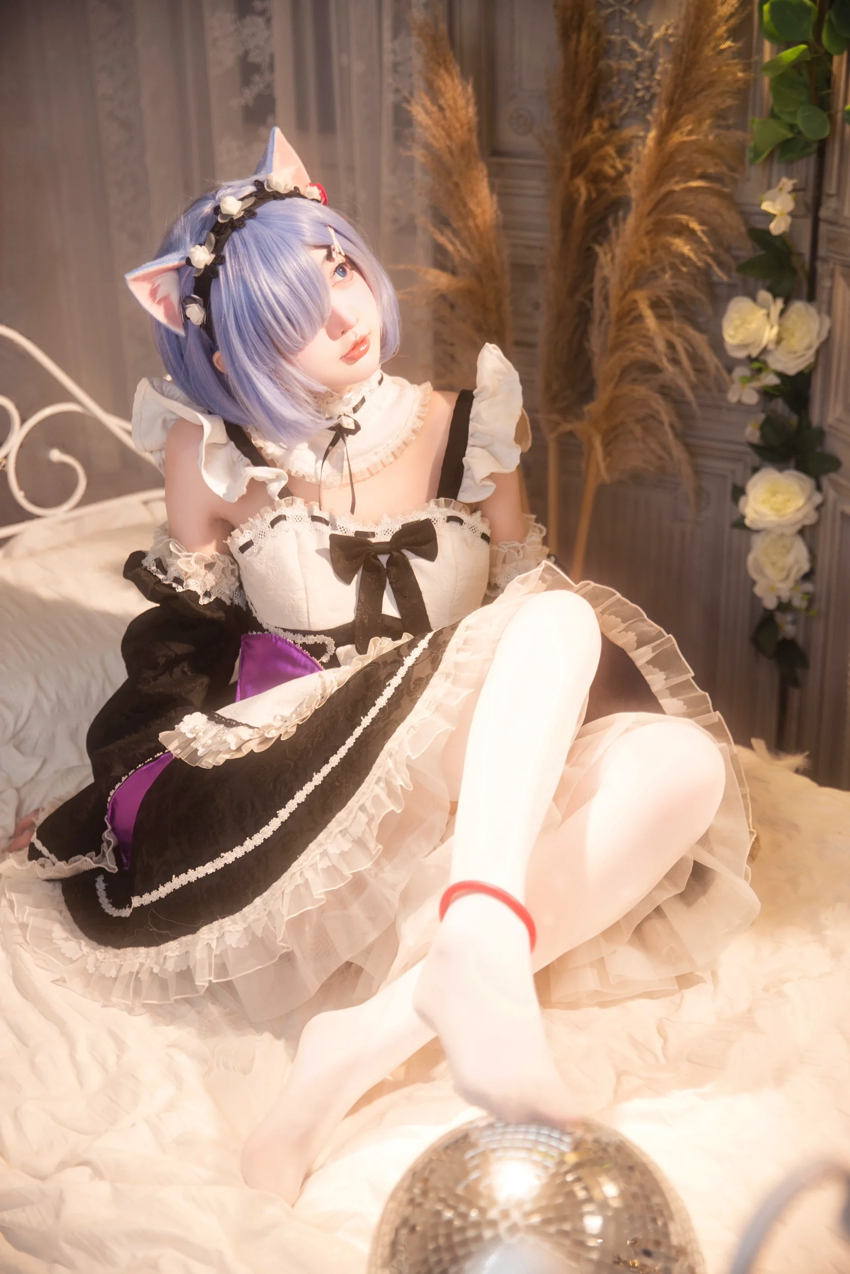 【蕾姆cos】从零开始的异世界，猫耳女仆的软萌日常 - 第 9 张