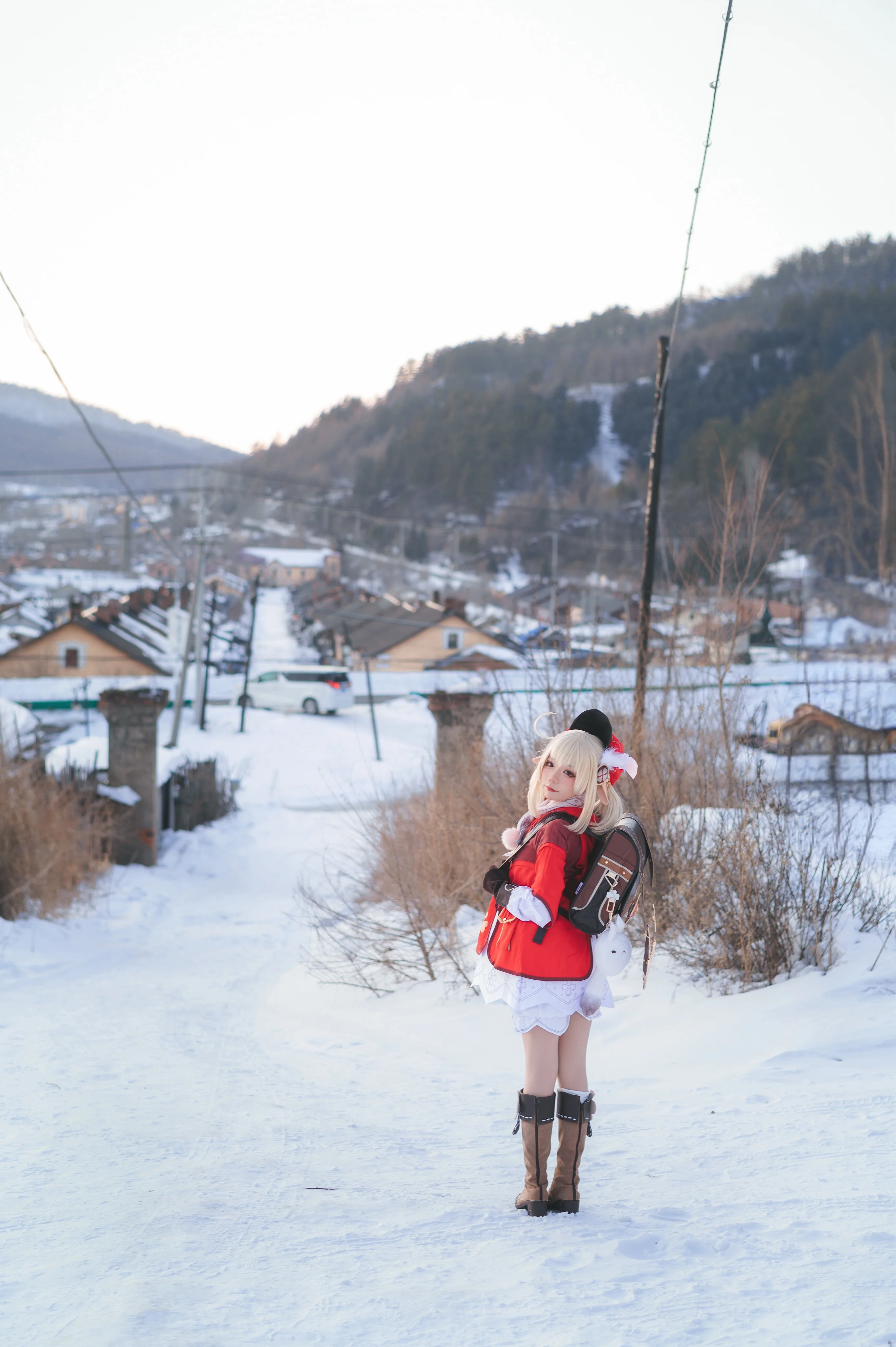 【可莉cos】原神雪地冒险，暮色半小时速通 - 第 11 张