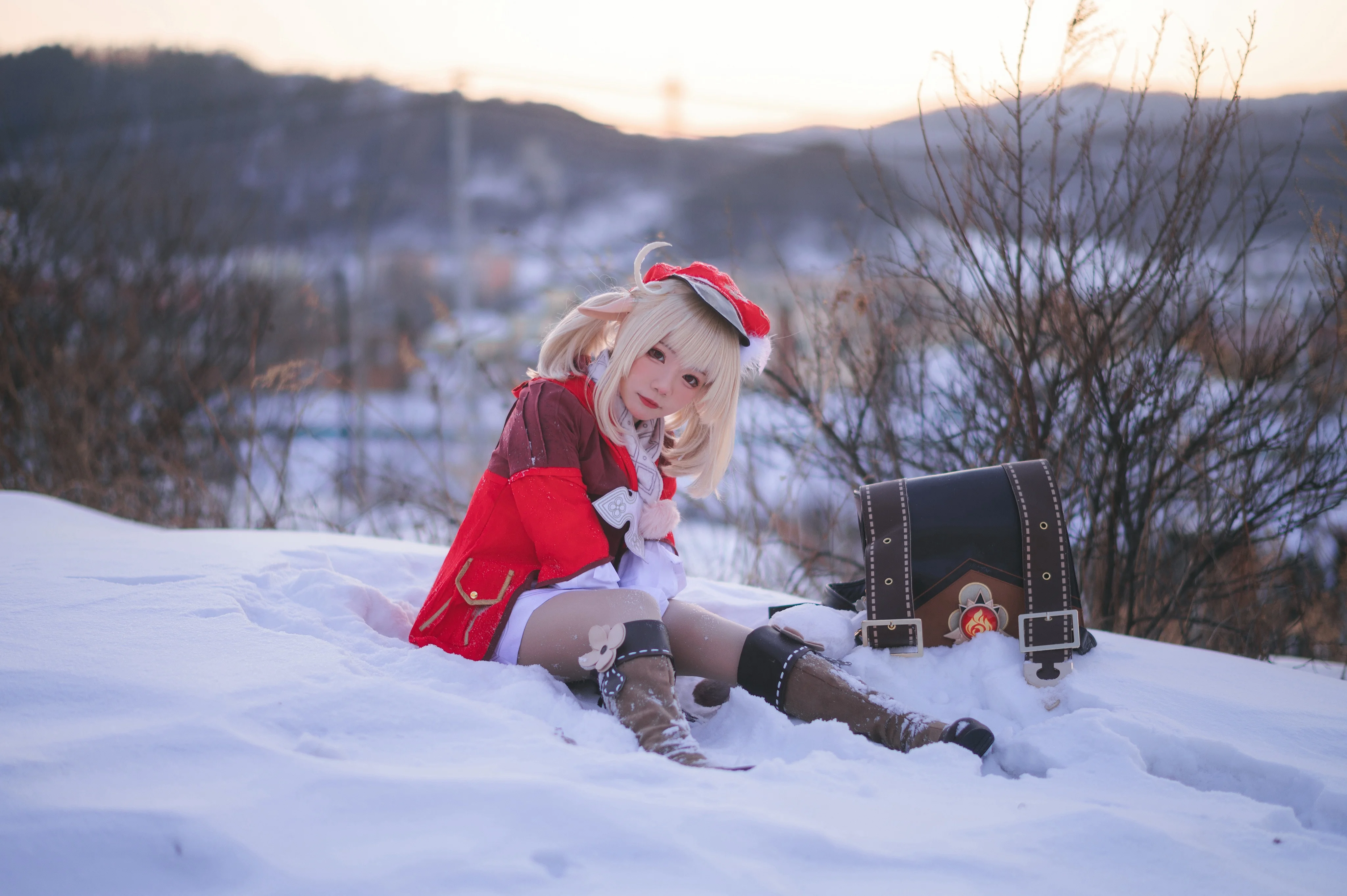 【可莉cos】原神雪地冒险，暮色半小时速通 - 第 2 张