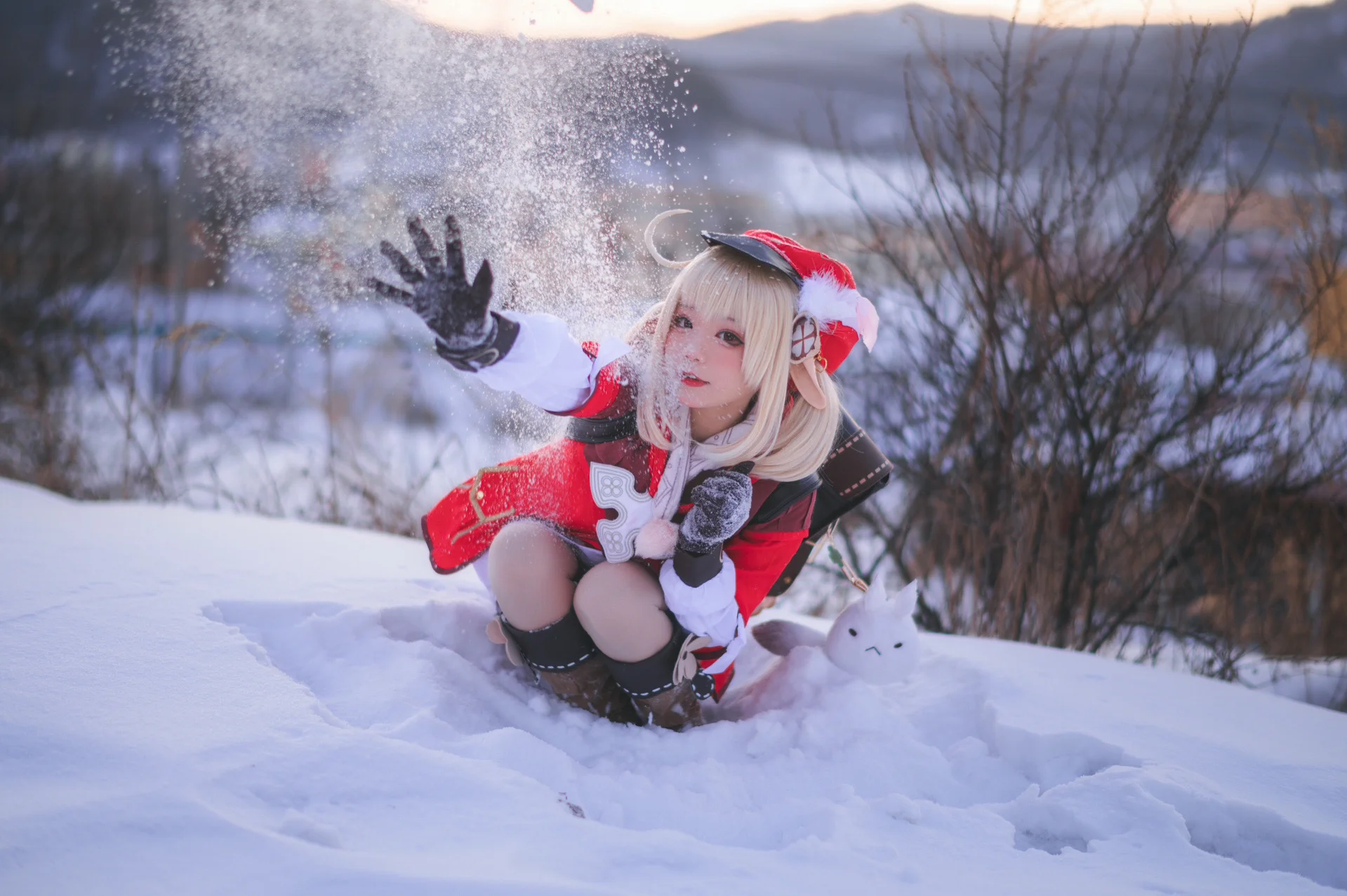 【可莉cos】原神雪地冒险，暮色半小时速通 - 第 6 张