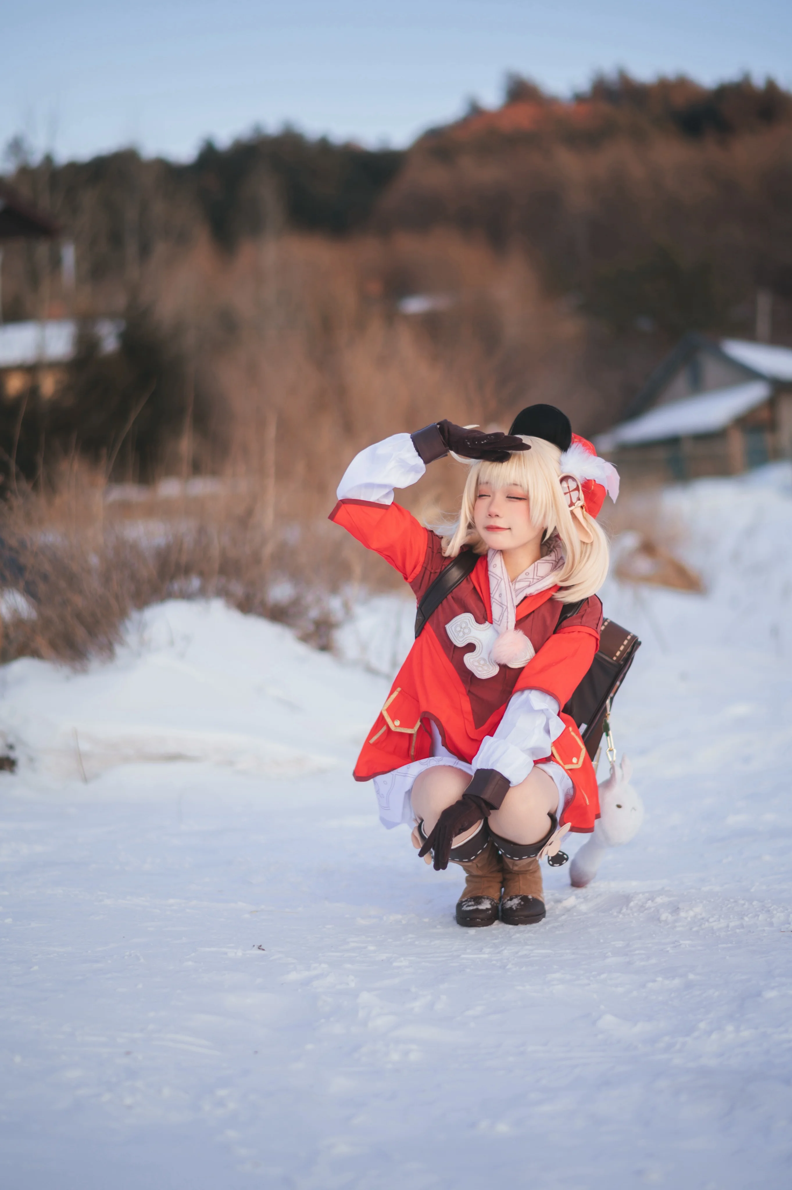【可莉cos】原神雪地冒险，暮色半小时速通 - 第 9 张