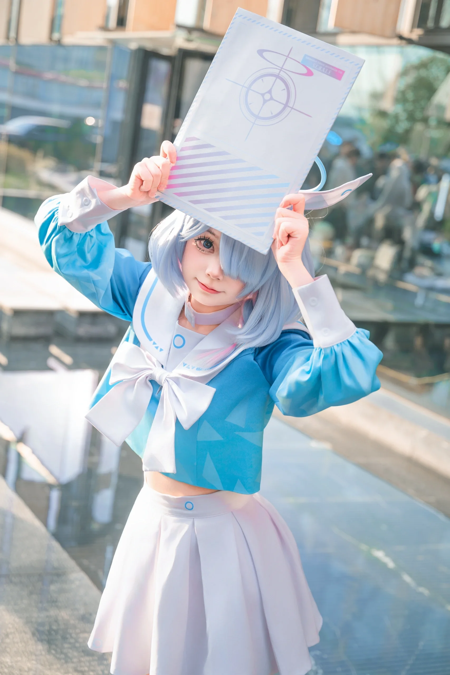 【阿罗娜cos】蔚蓝档案中的晴空与清爽瞬间 - 第 4 张