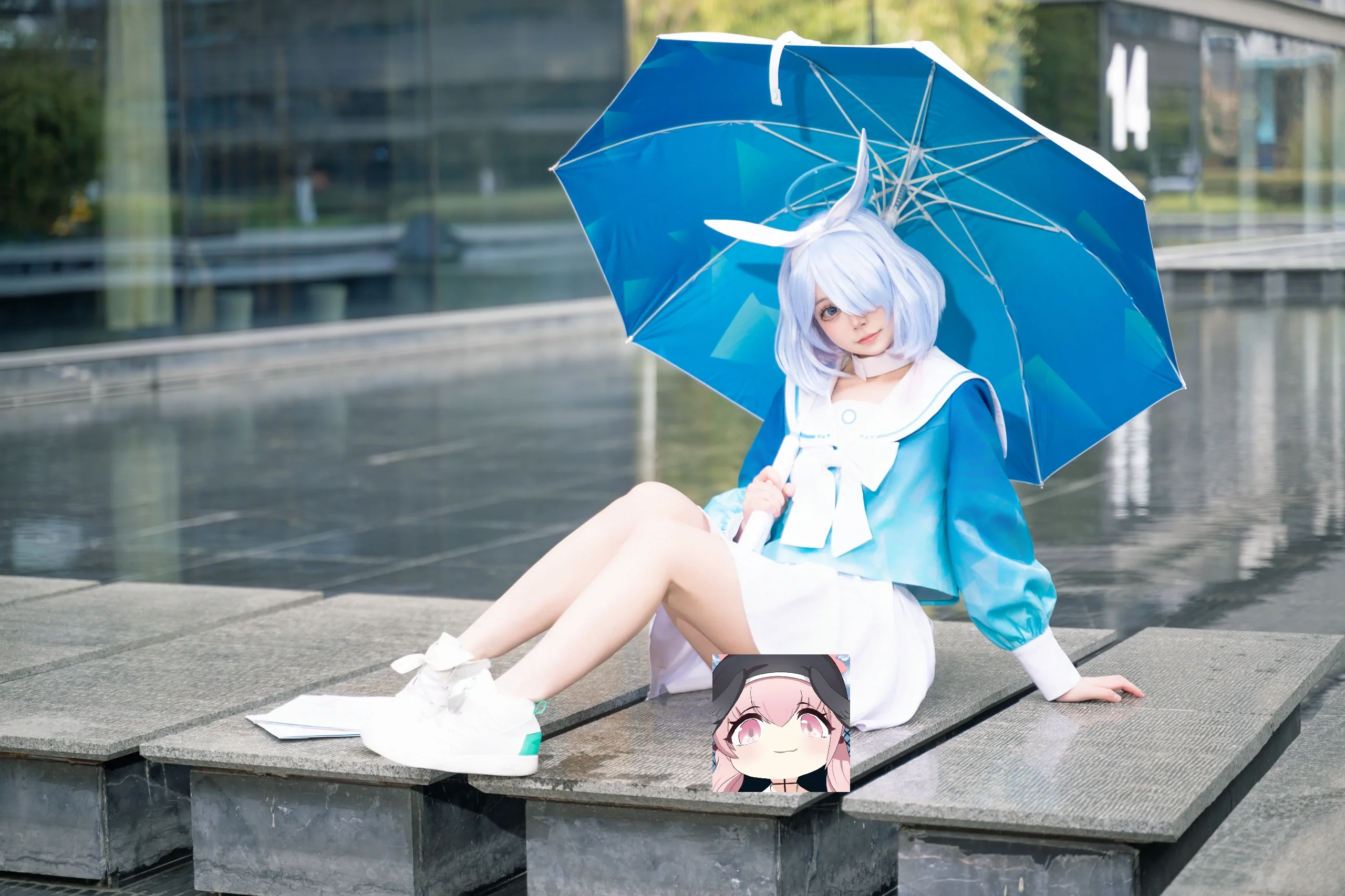【阿罗娜cos】蔚蓝档案中的晴空与清爽瞬间 - 第 8 张