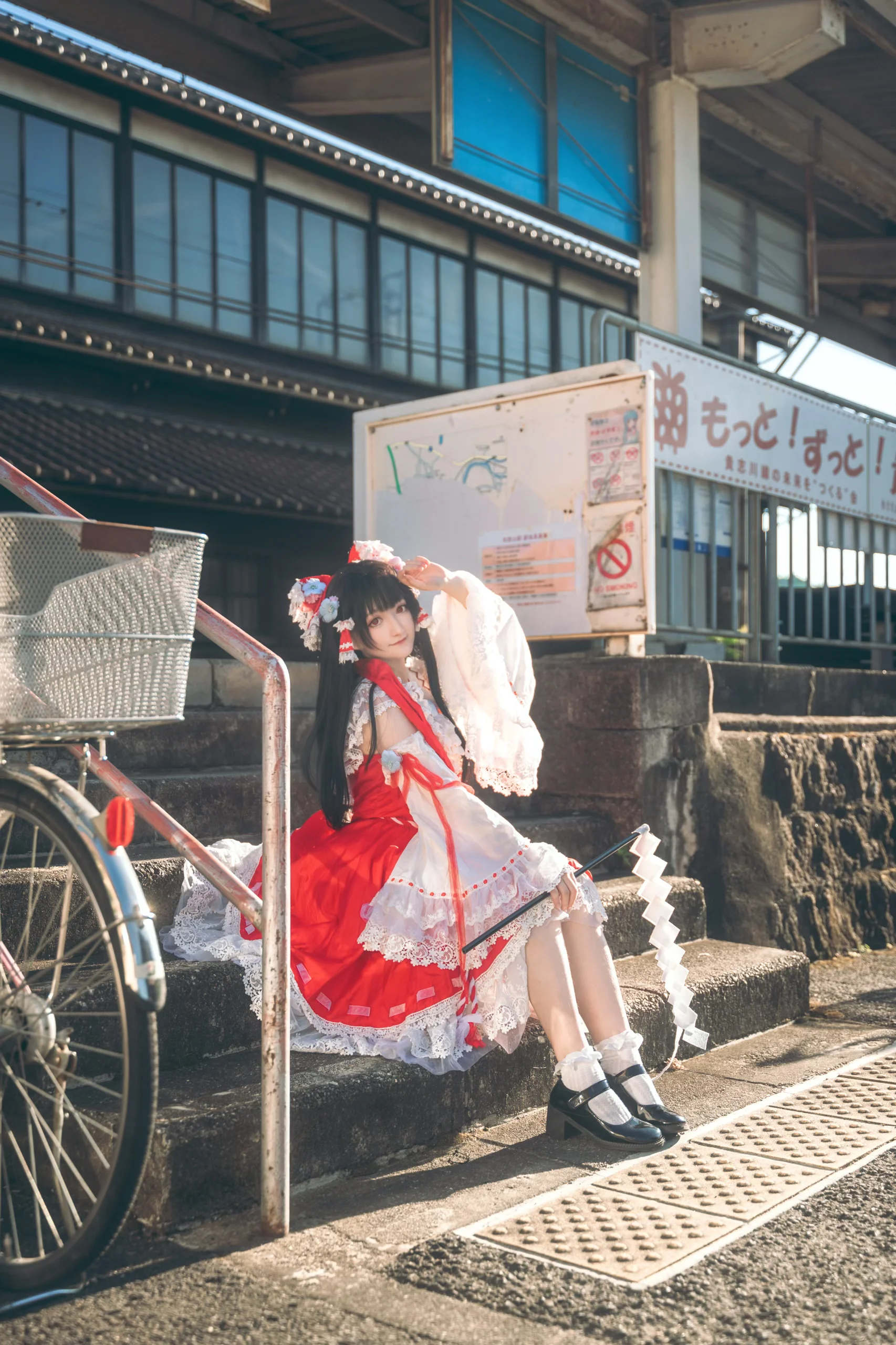 【博丽灵梦cos】多年后重返幻想乡，在吉礼駅的新预告 - 第 3 张