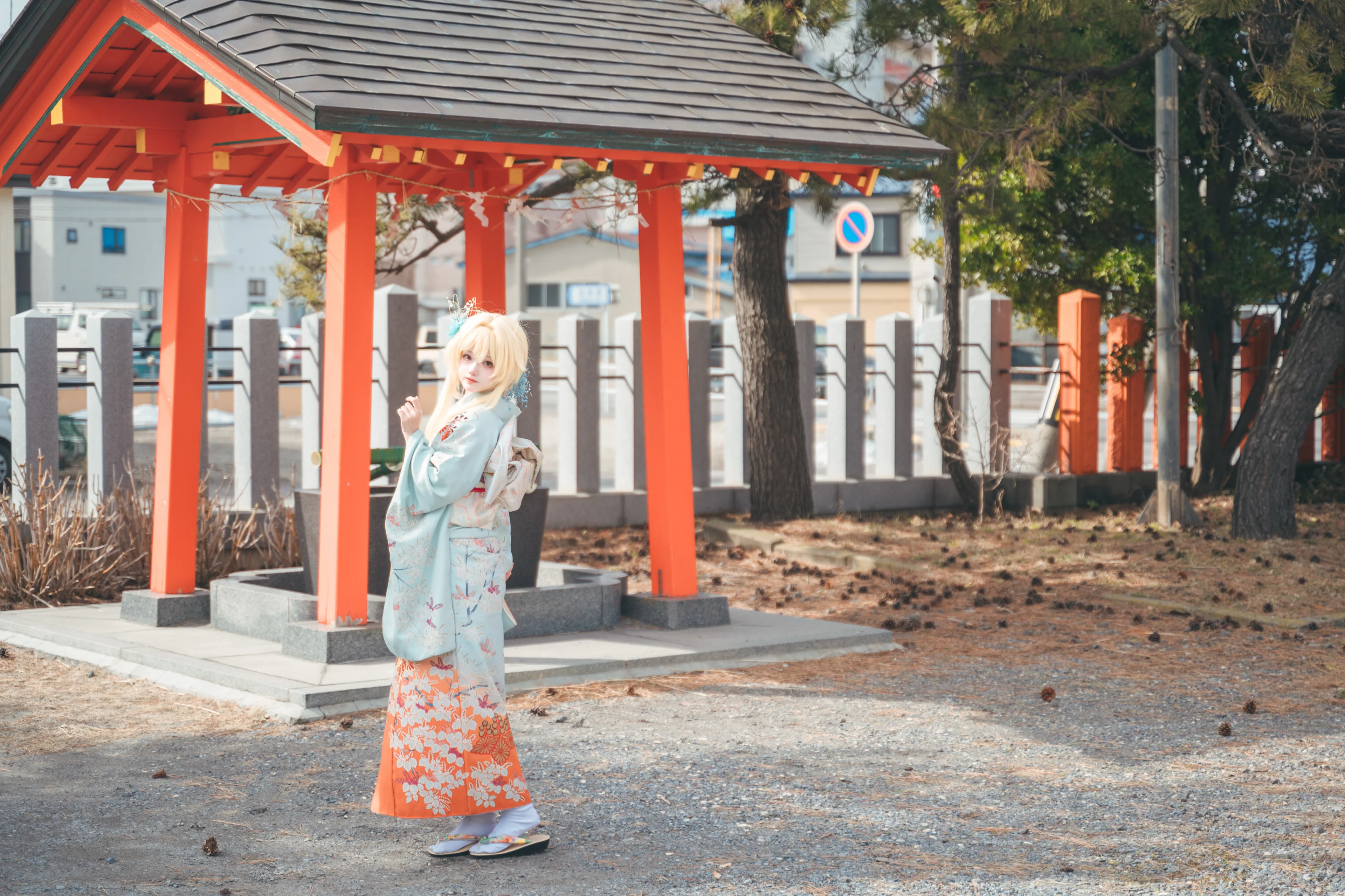 【和风cos】函馆神社的初雪留影 - 第 4 张
