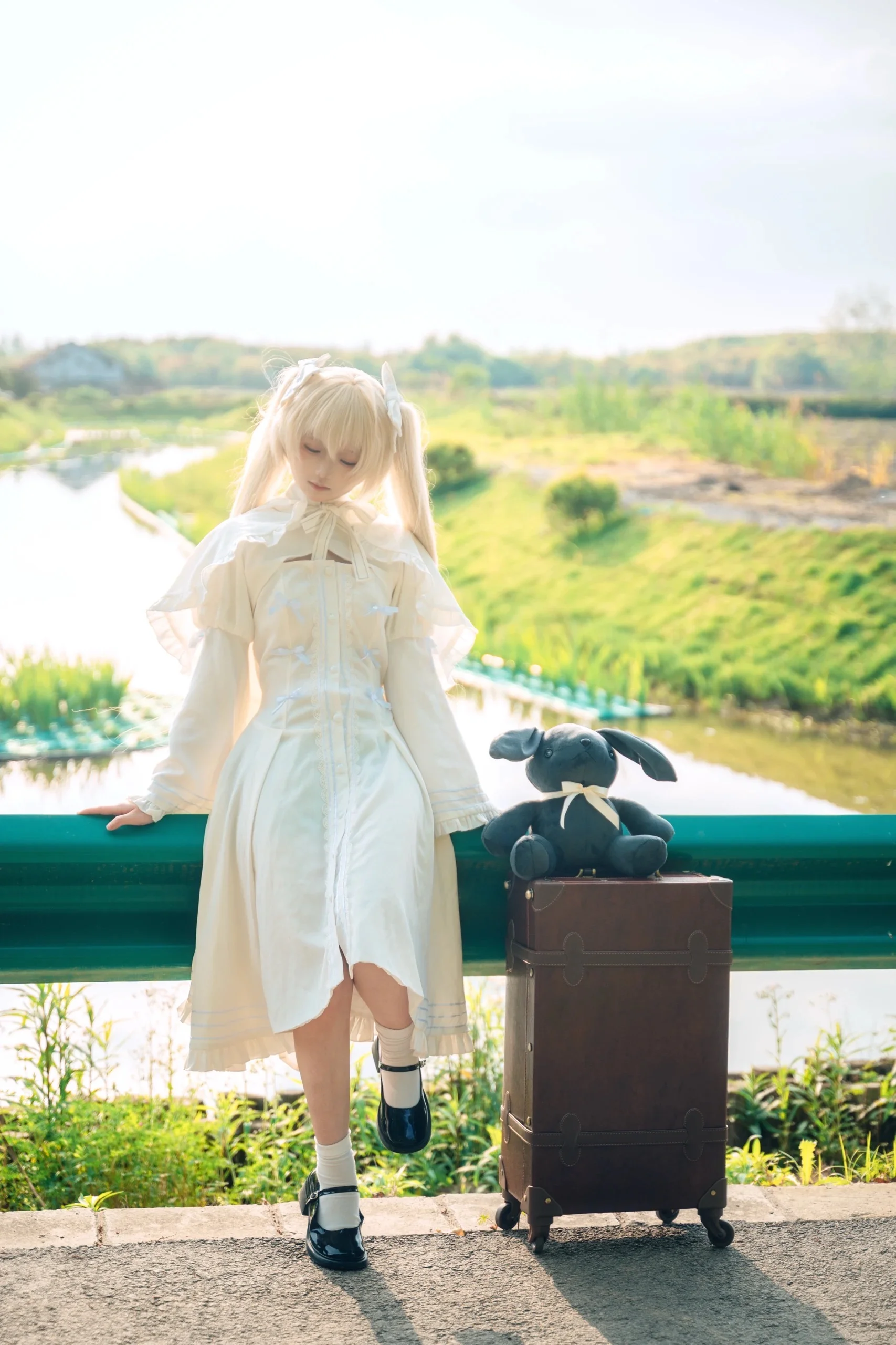 【春日野穹 コスプレ】ヨスガノソラの下での夏の午後、微風とスカートの裾への想い - 3 枚目