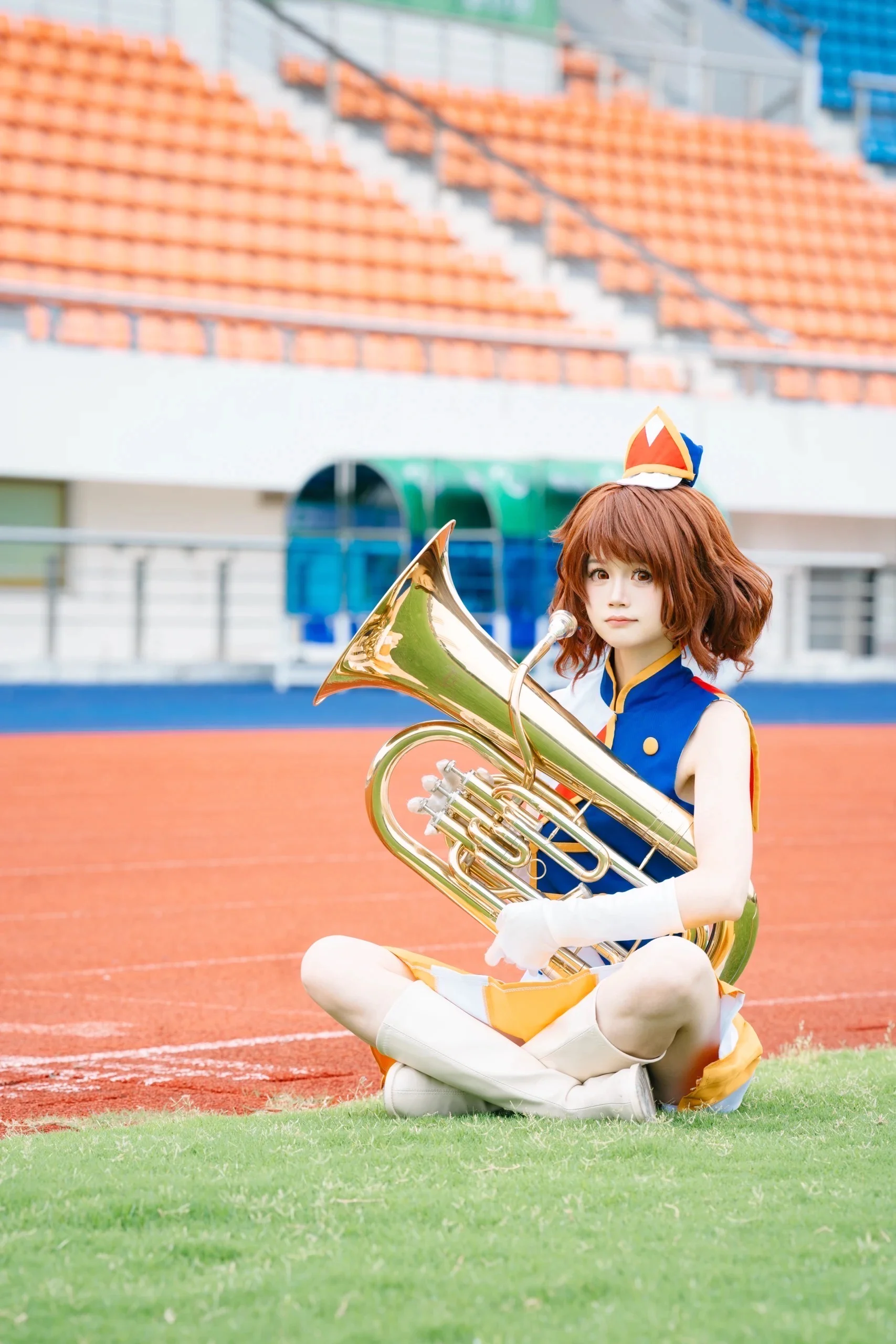 【黄前久美子cos】吹响吧上低音号，在阴晴不定的球场与晚霞间应援 - 第 2 张