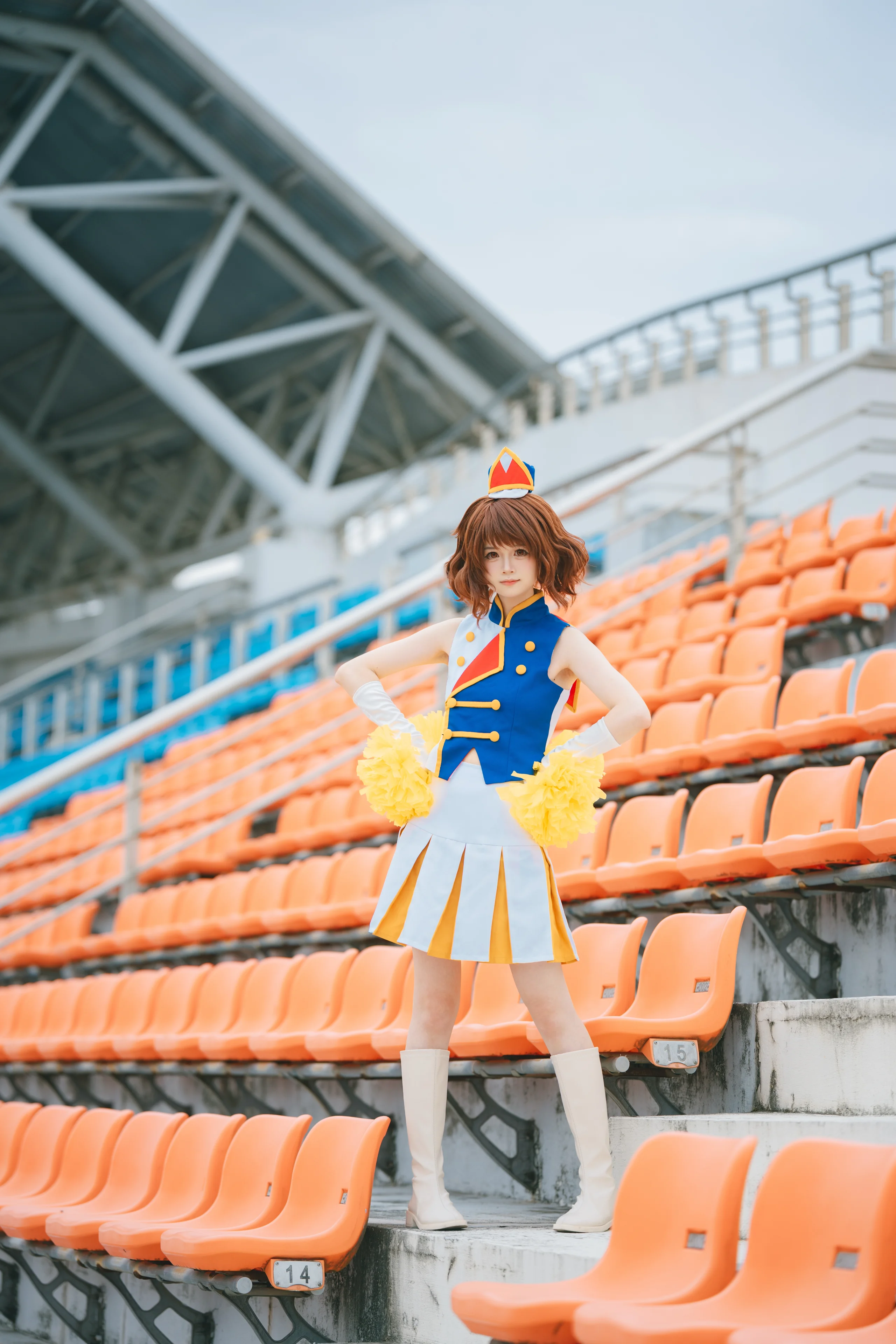 【黄前久美子cos】吹响吧上低音号，在阴晴不定的球场与晚霞间应援 - 第 6 张